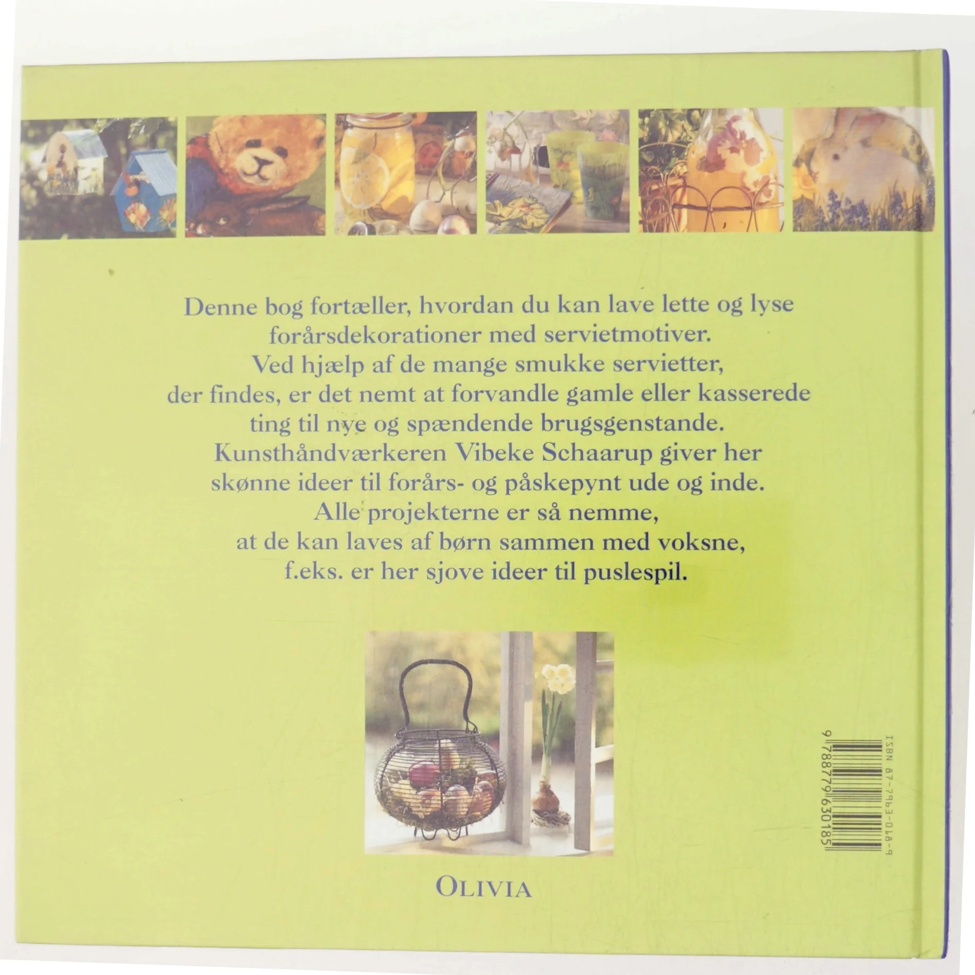 Servietmotiver - forårsideer af Vibeke Schaarup (Bog)