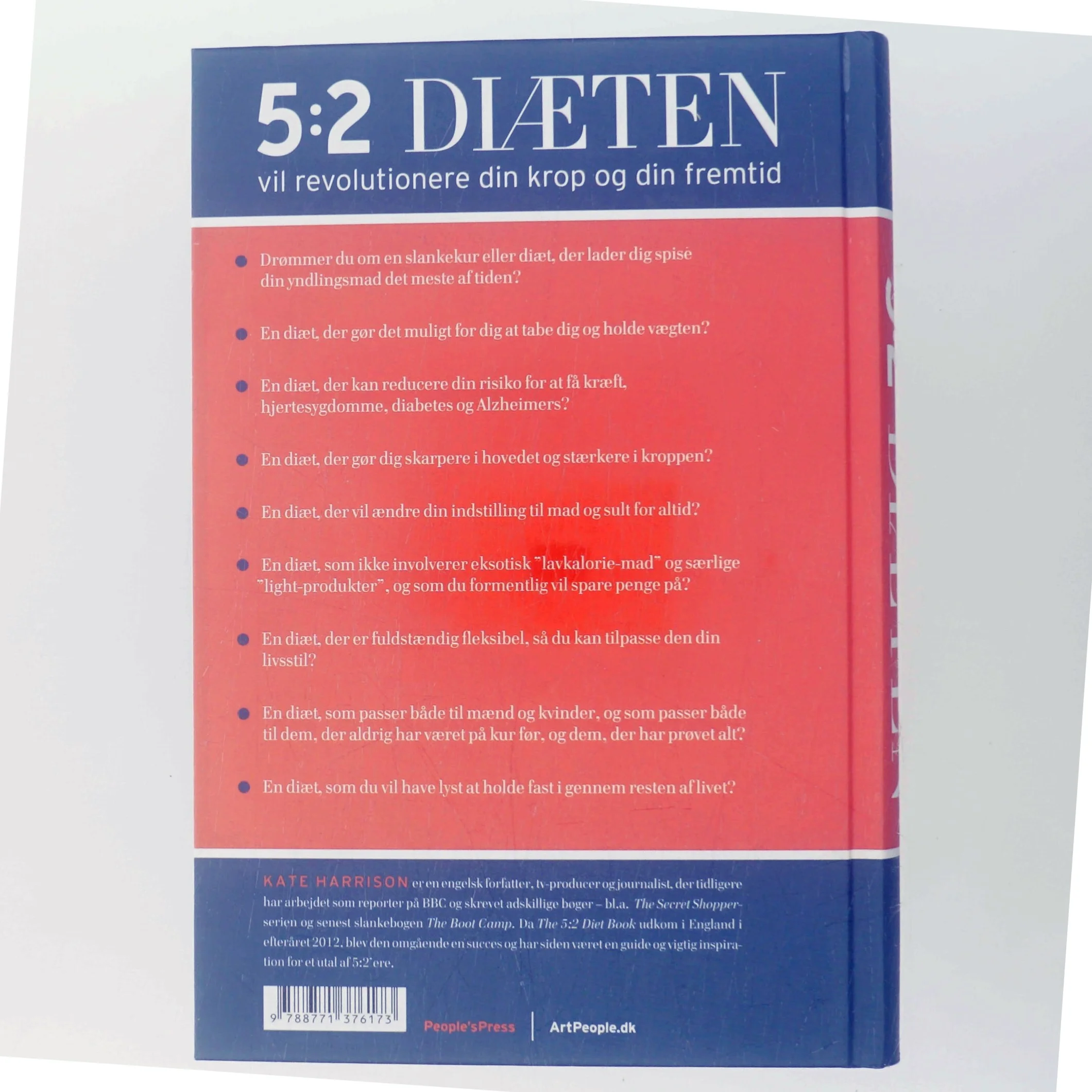 5:2 diæten : boost din forbrænding, dit helbred og din hjerne : spis hvad du vil 5 dage om ugen, 2 dage med let faste af Kate Harrison (Bog)