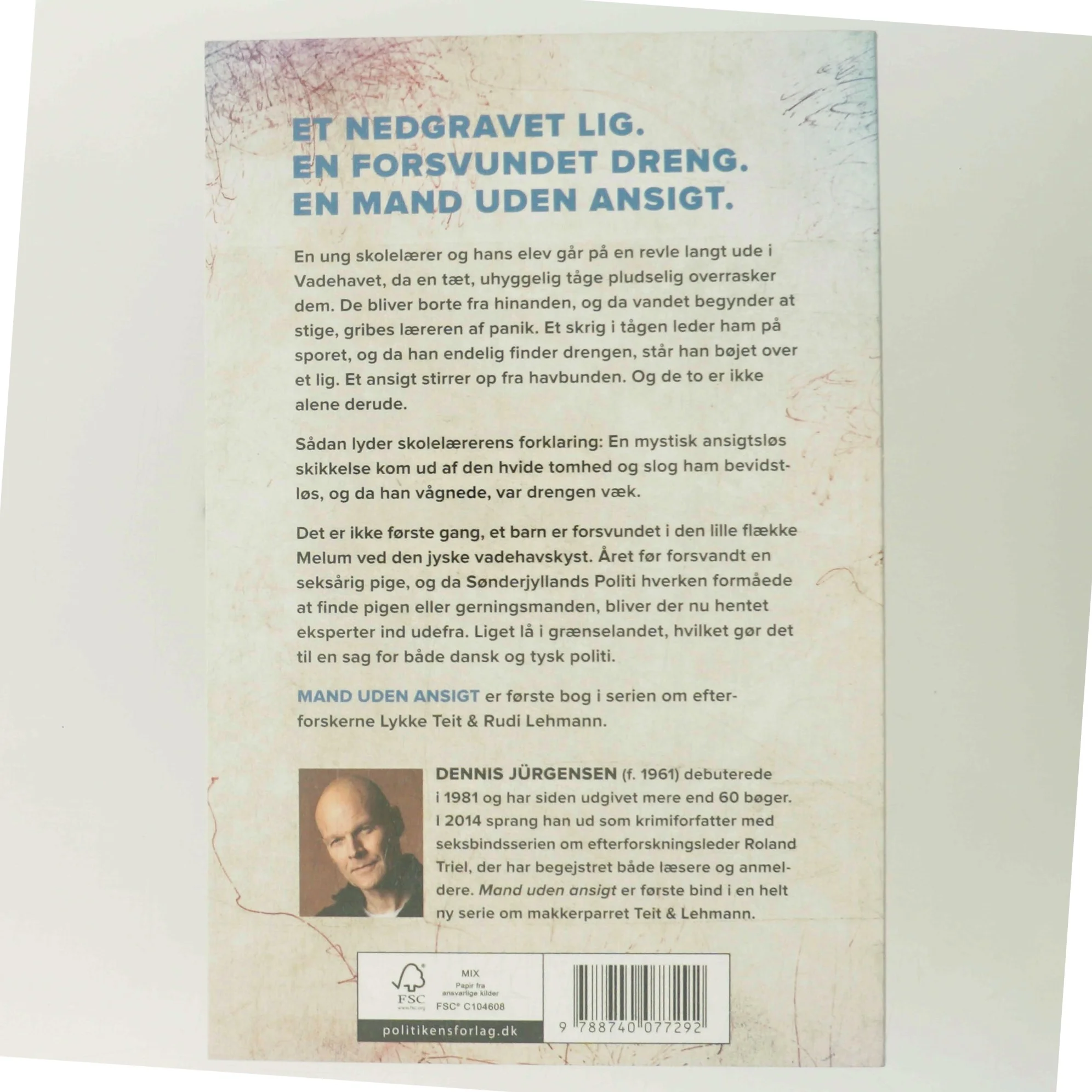 Mand uden ansigt : krimi af Dennis Jürgensen (Bog)