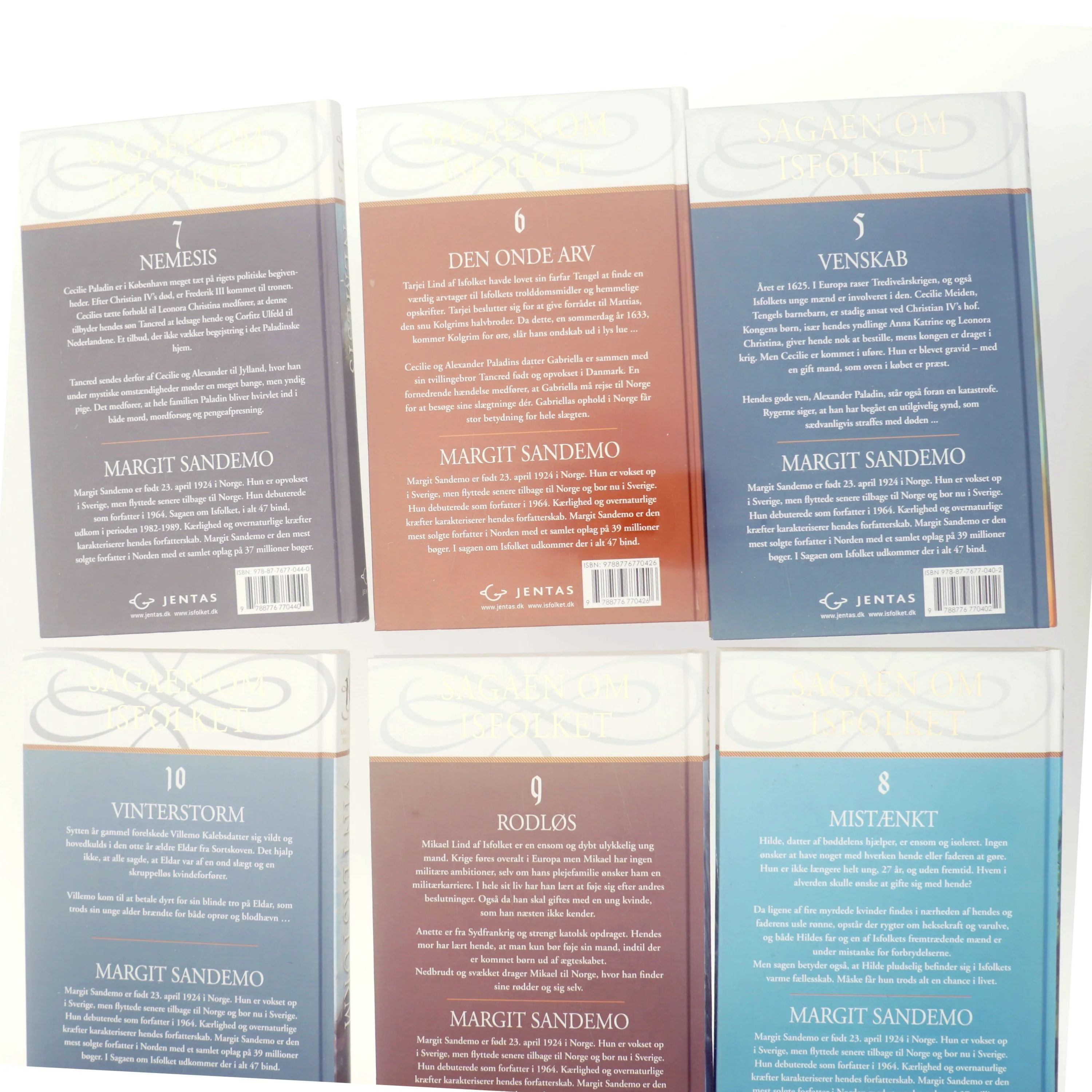 samling af 6 bøger