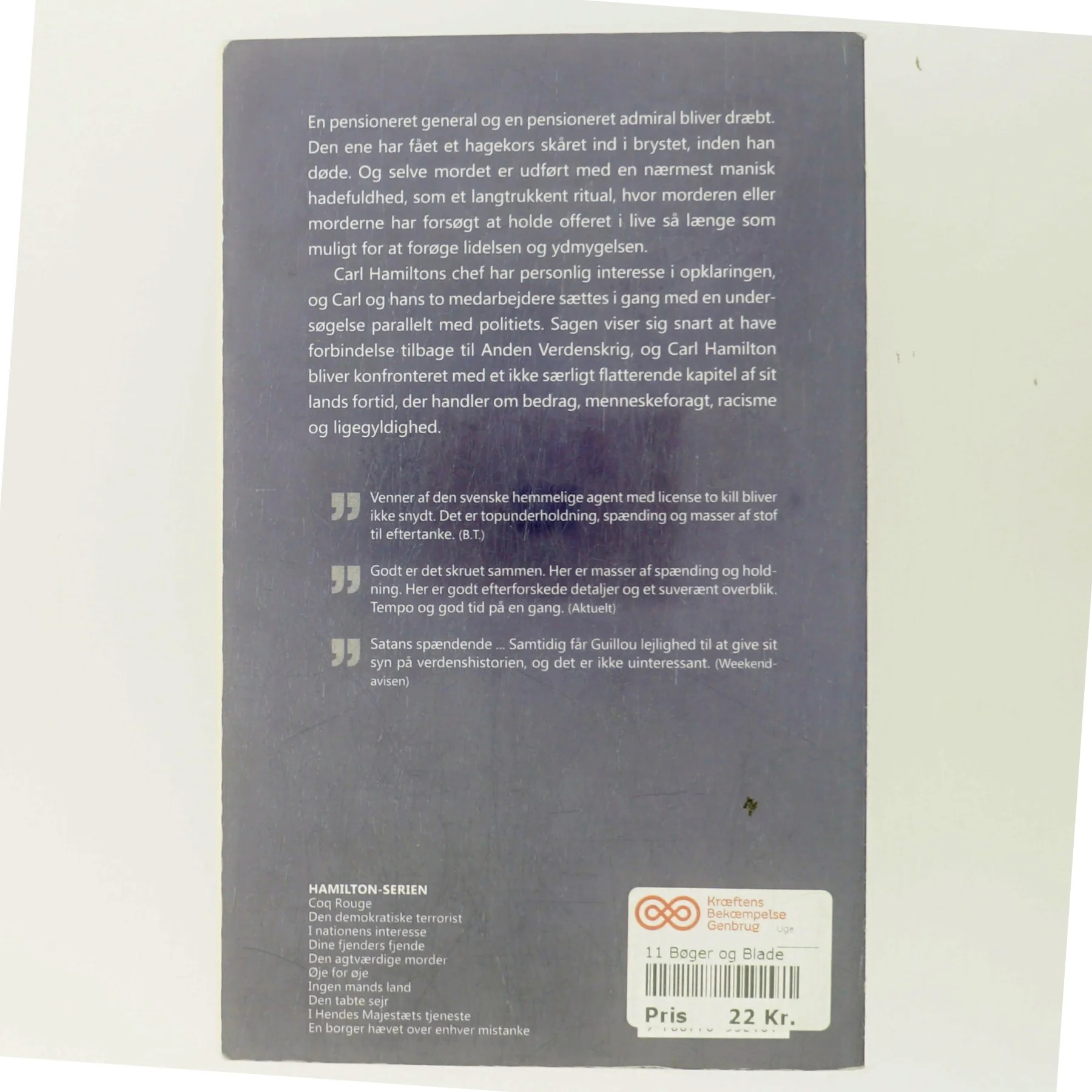 Den agtværdige morder af Jan Guillou (Bog)