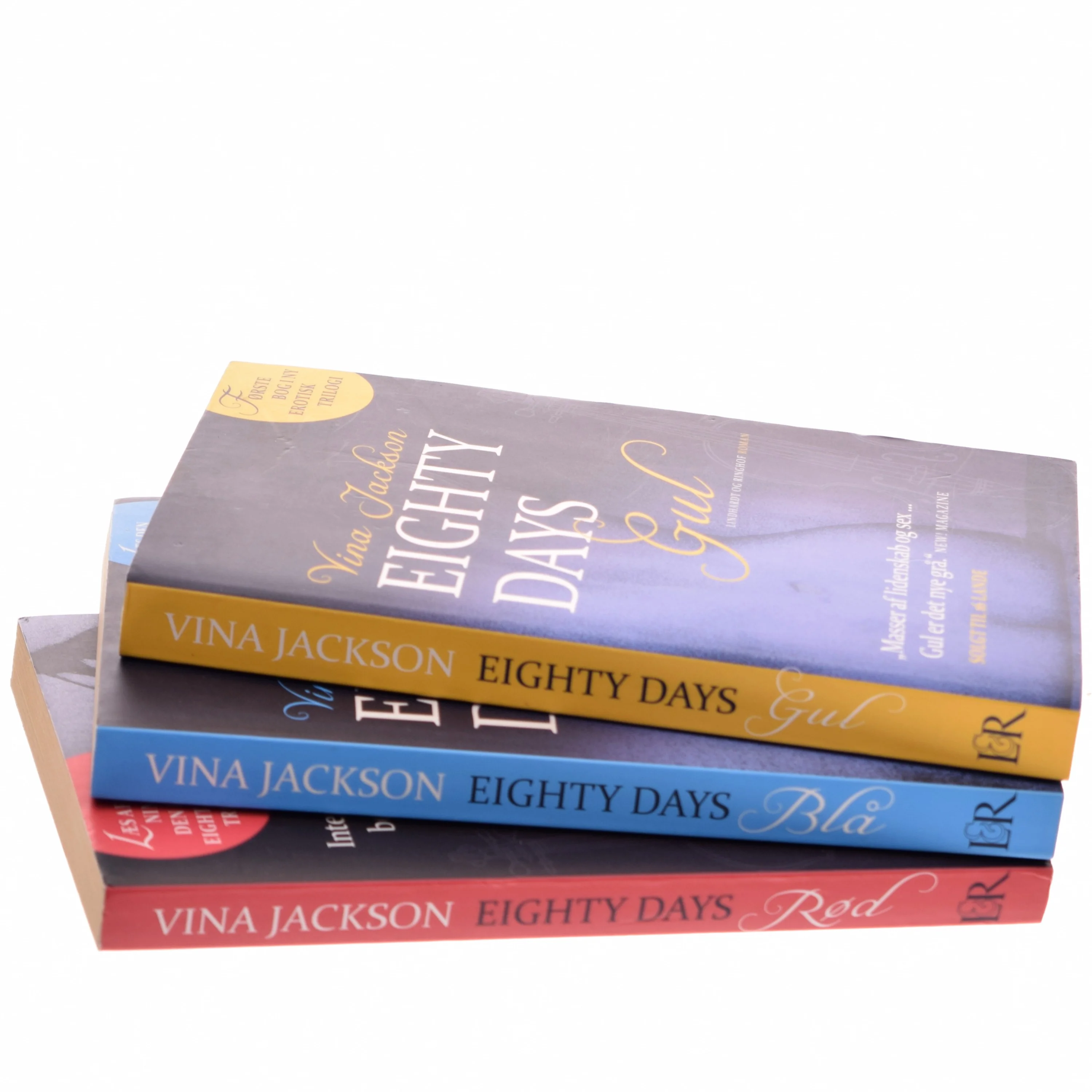 Eighty days rød af Vina Jackson (Bog)