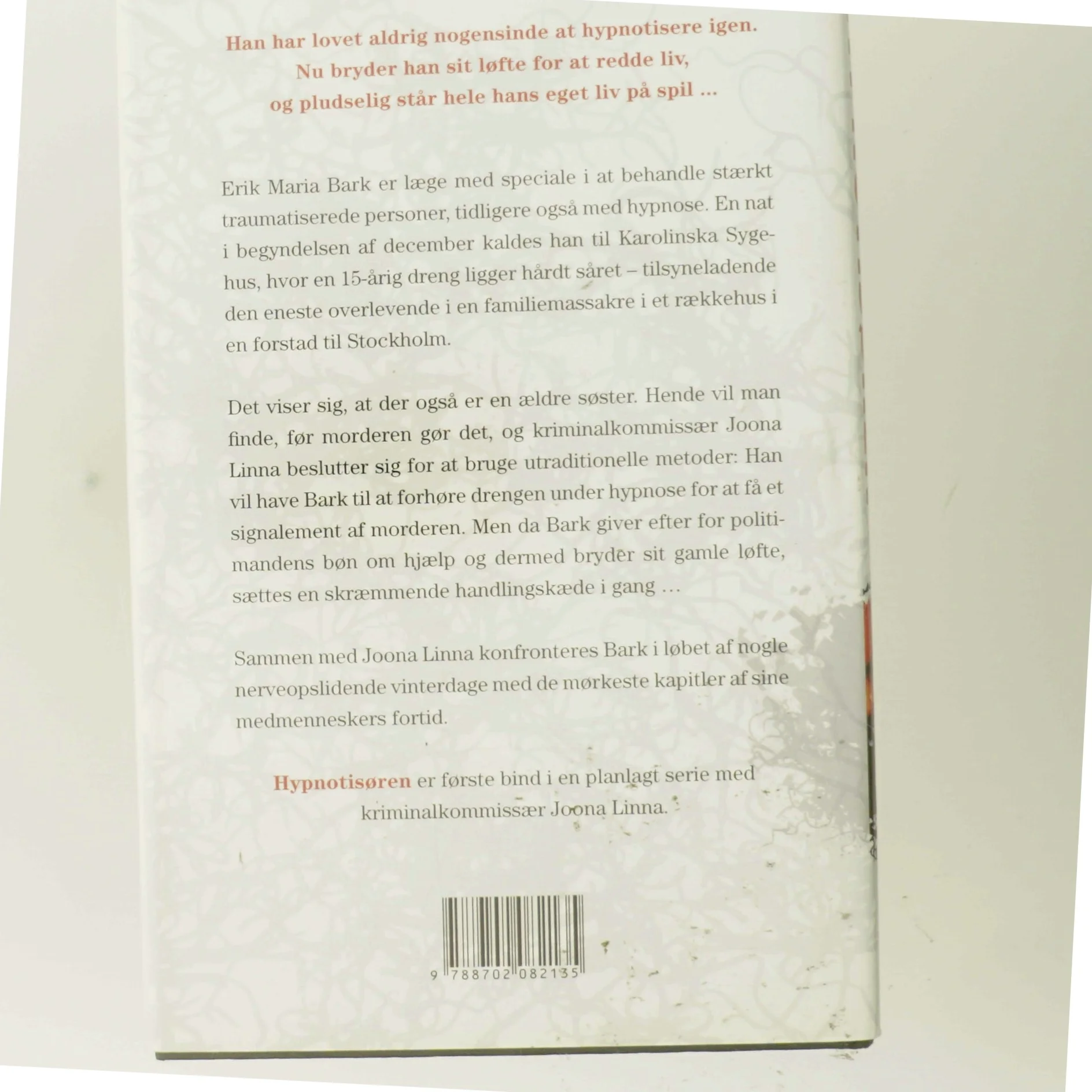 Hypnotisøren af Lars Kepler (Bog)