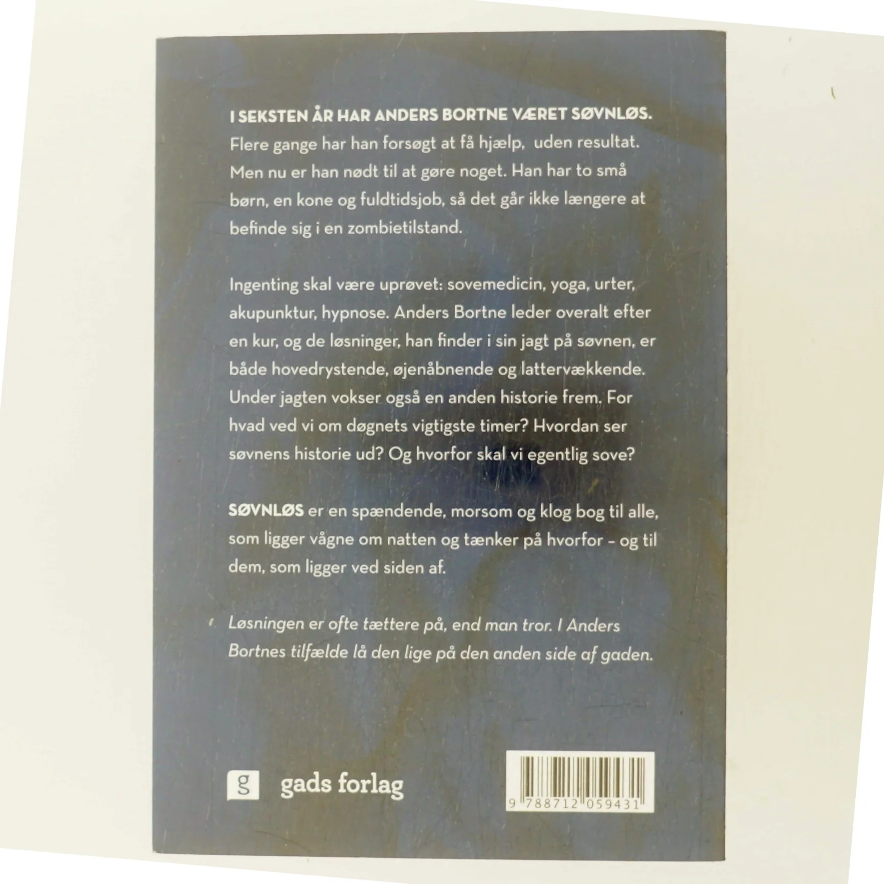 Søvnløs : tusind vågne nætter og jagten på en løsning af Anders Bortne (f. 1973) (Bog)