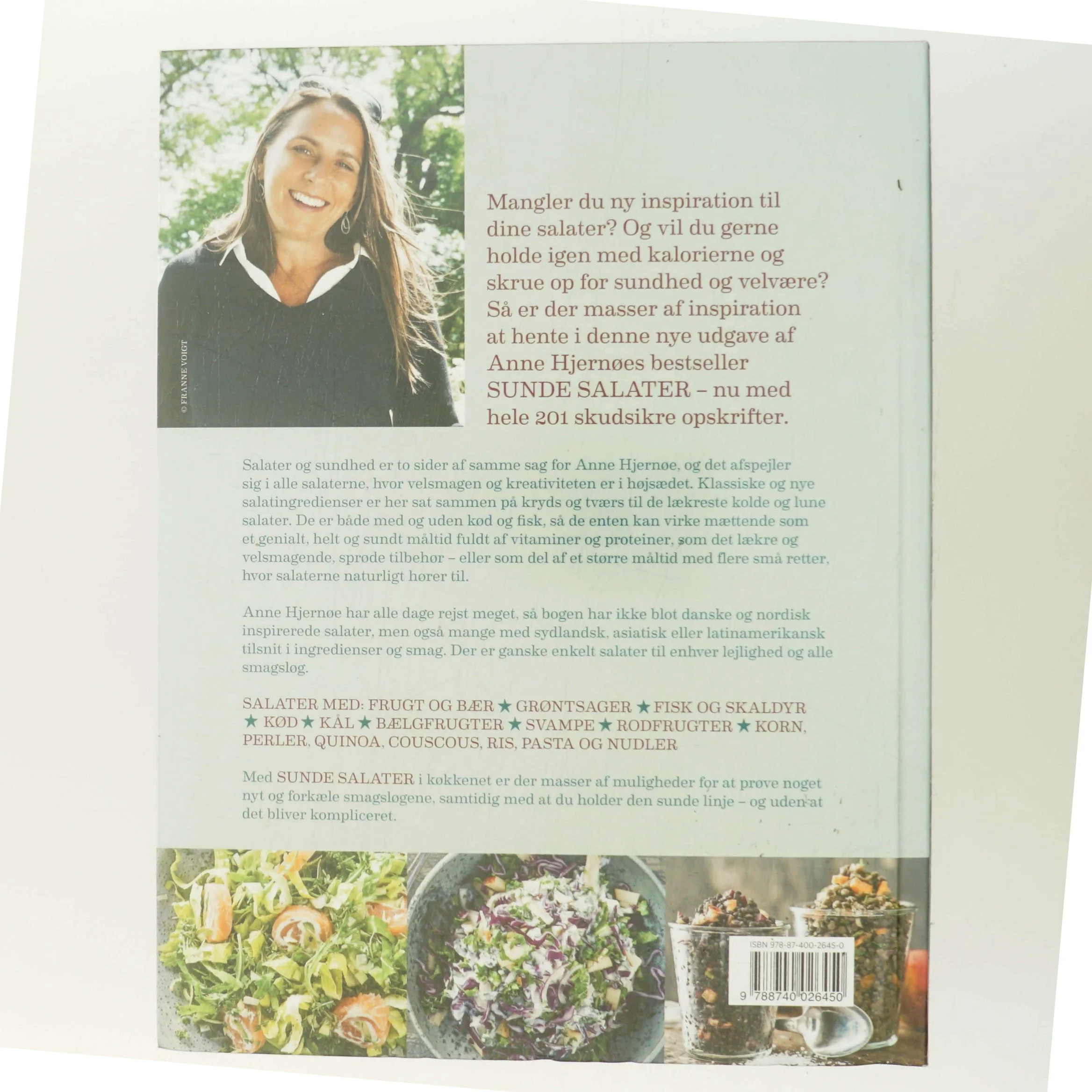 Sunde salater : 201 opskrifter der smager og mætter af Anne Hjernøe (Bog)