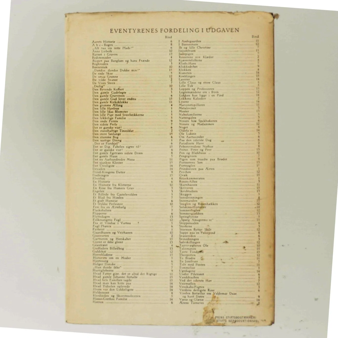 H.C. Andersen Eventyr bog fra Flensteds Forlag