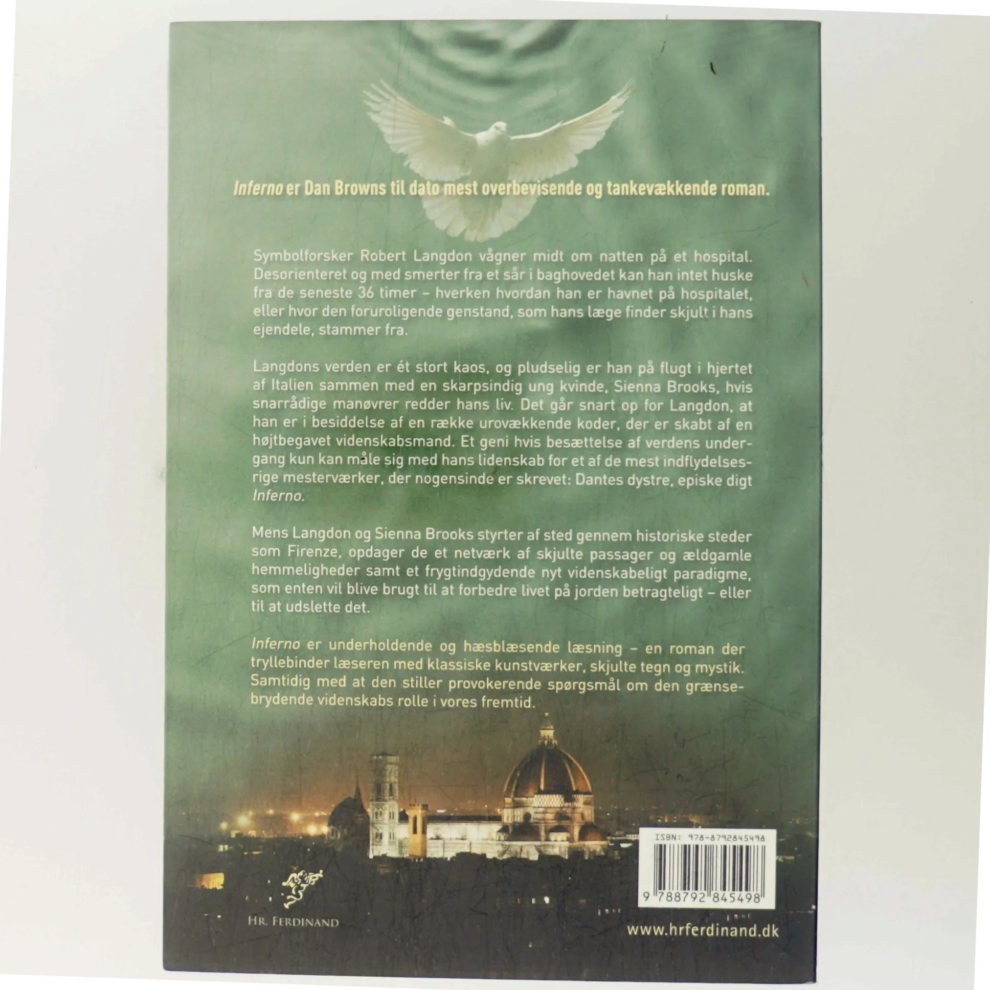 Inferno (Danish) af Brown, Dan (Bog)