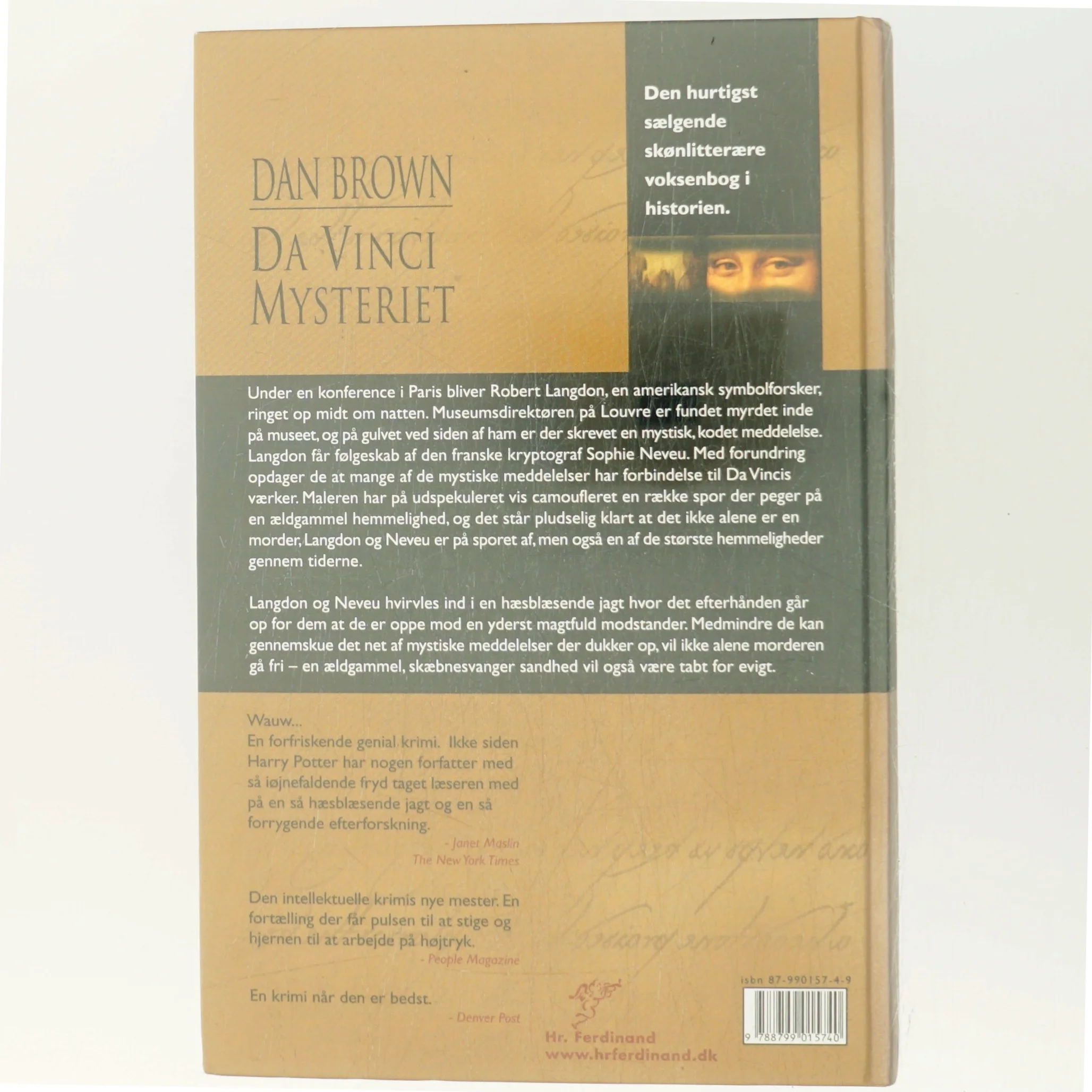 Da Vinci Mysteriet af Dan Brown (Bog)