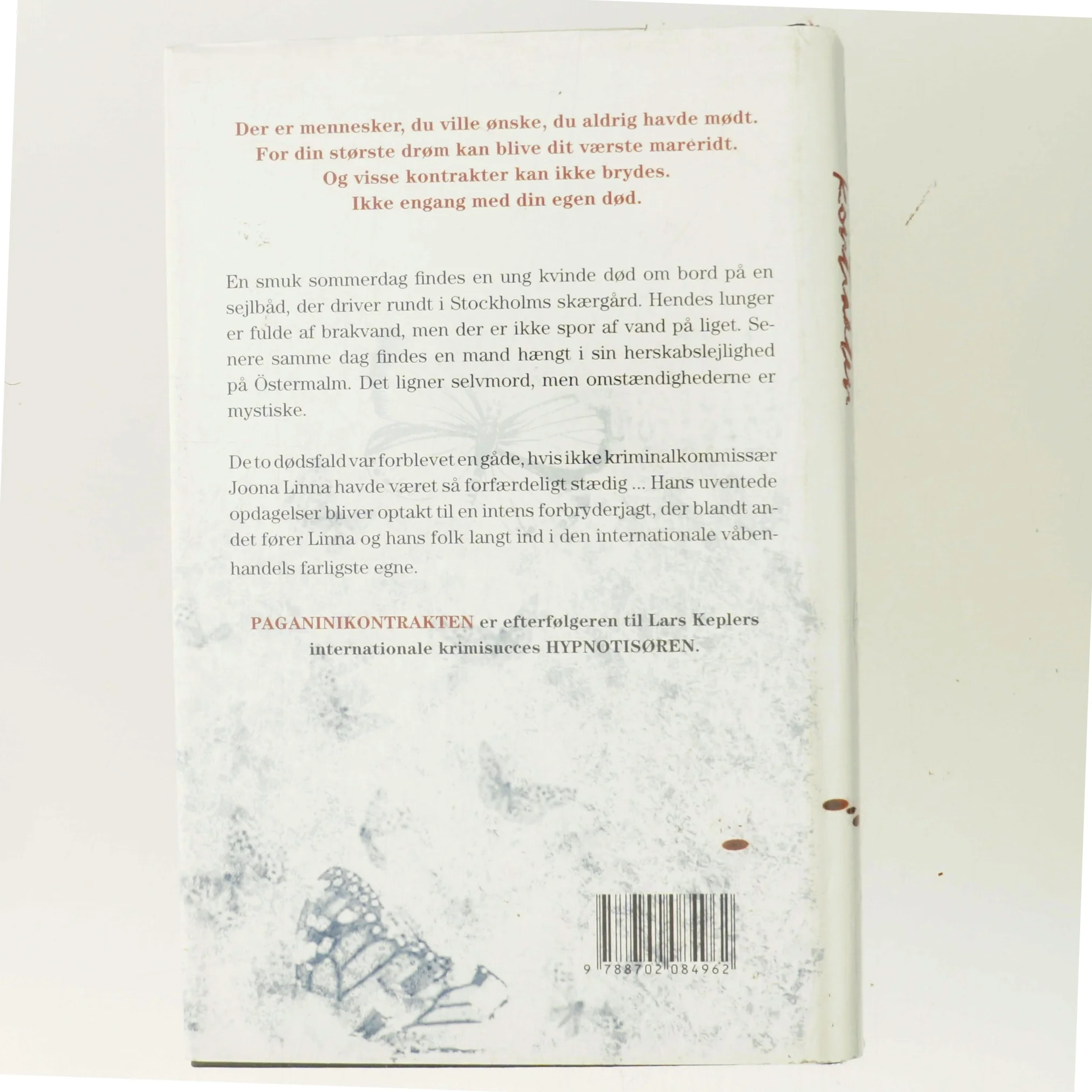 Paganinikontrakten : Kriminalroman (Danish Language) af Lars Kepler (Bog)