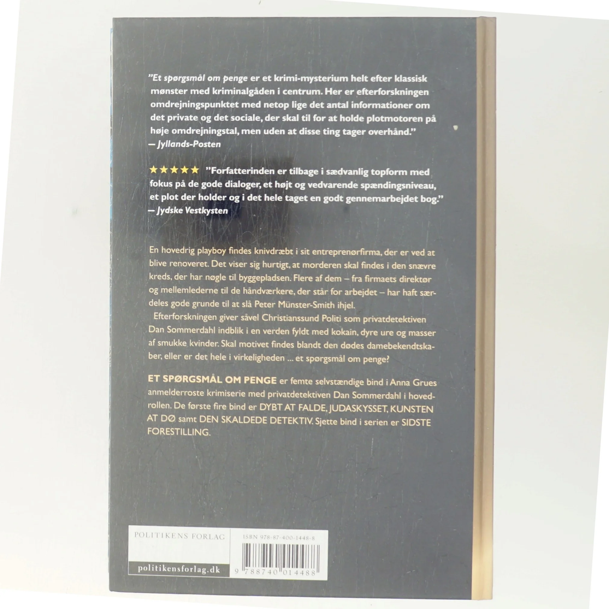 Et spørgsmål om penge af Anna Grue (Bog)