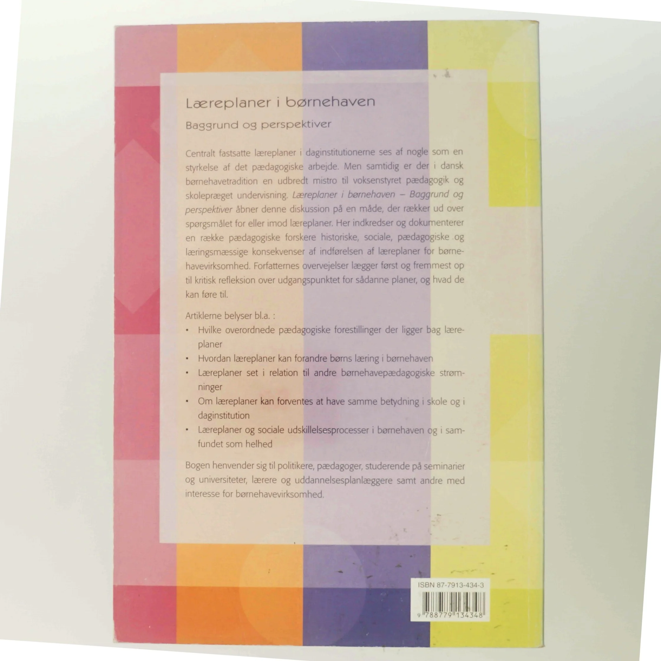 Læreplaner i børnehaven bog fra Gyldendal