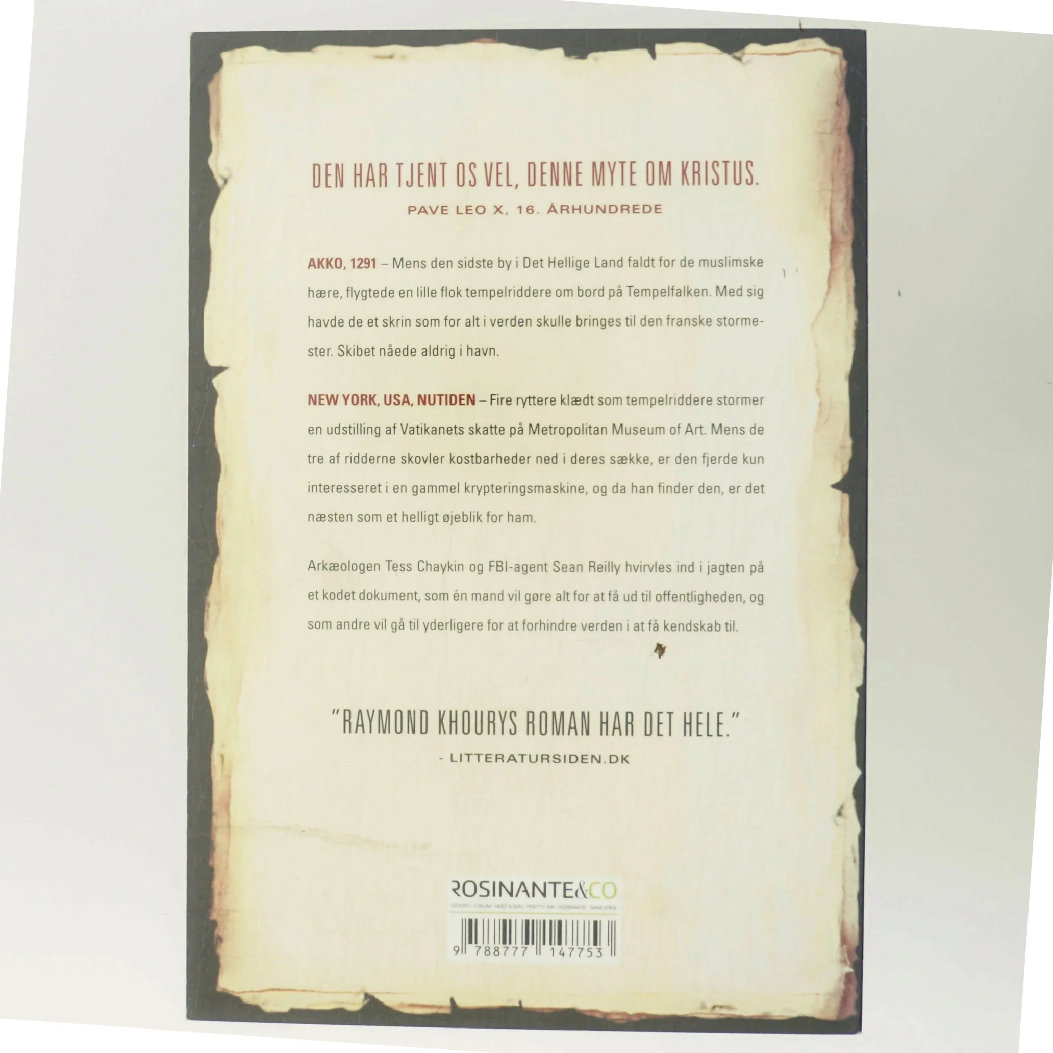 Den sidste tempelridder af Raymond Khoury (Bog)