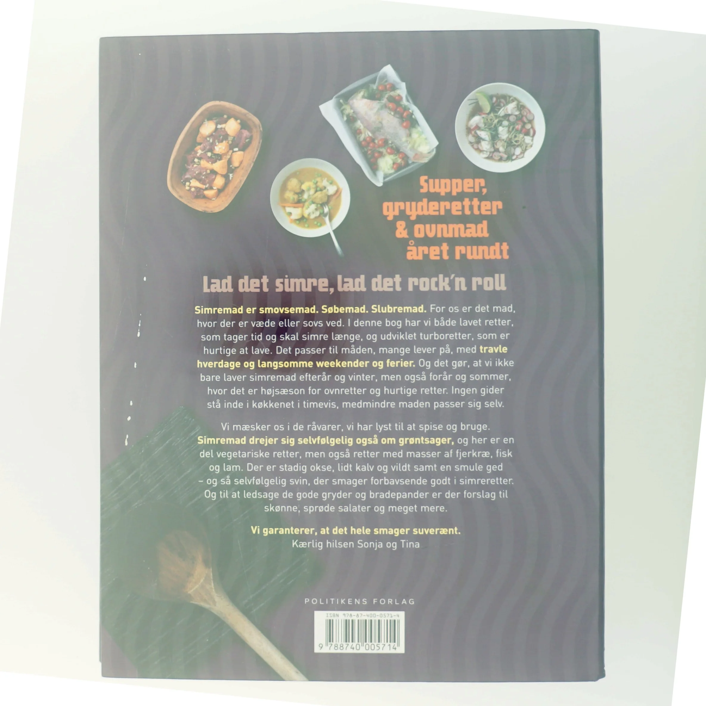 Kogebog 'Suveræn Simremad' fra Politikens Forlag