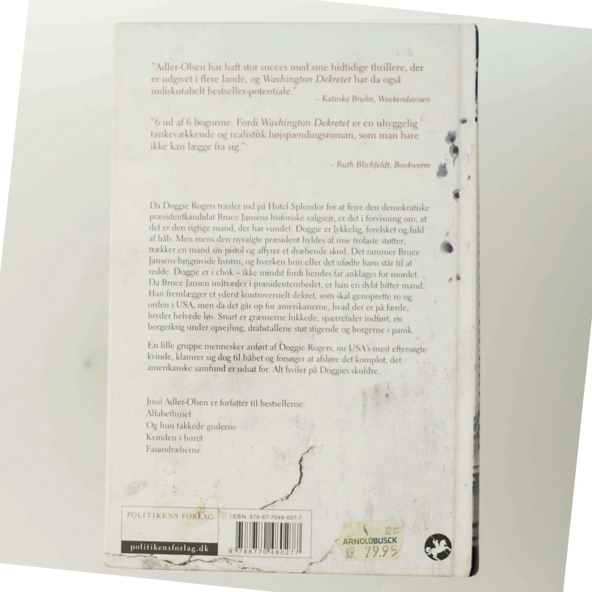 Washington Dekretet af Jussi Adler-Olsen fra Politikens Forlag