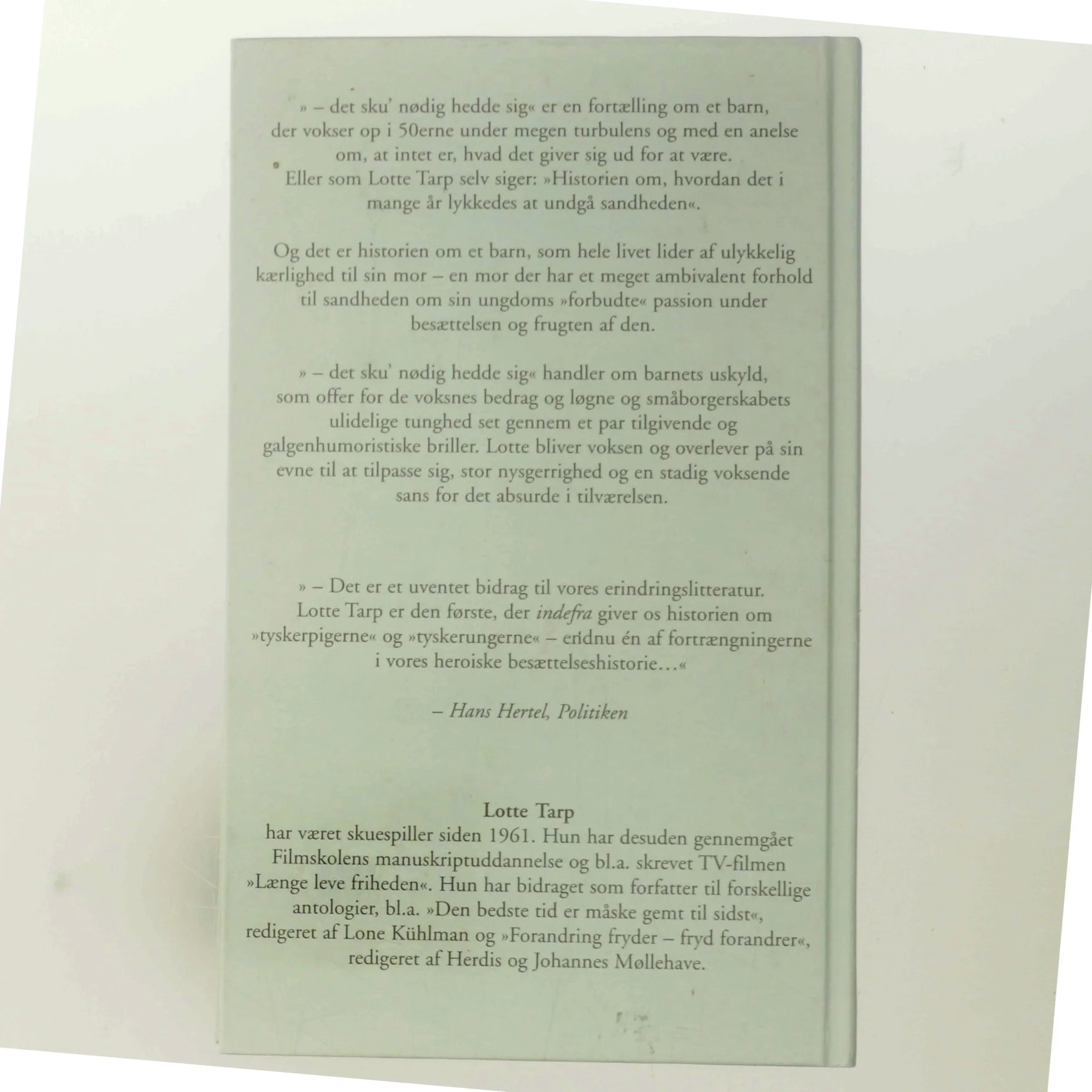 Det sku' nødigt hedde sig af Lotte Tarp (Bog)