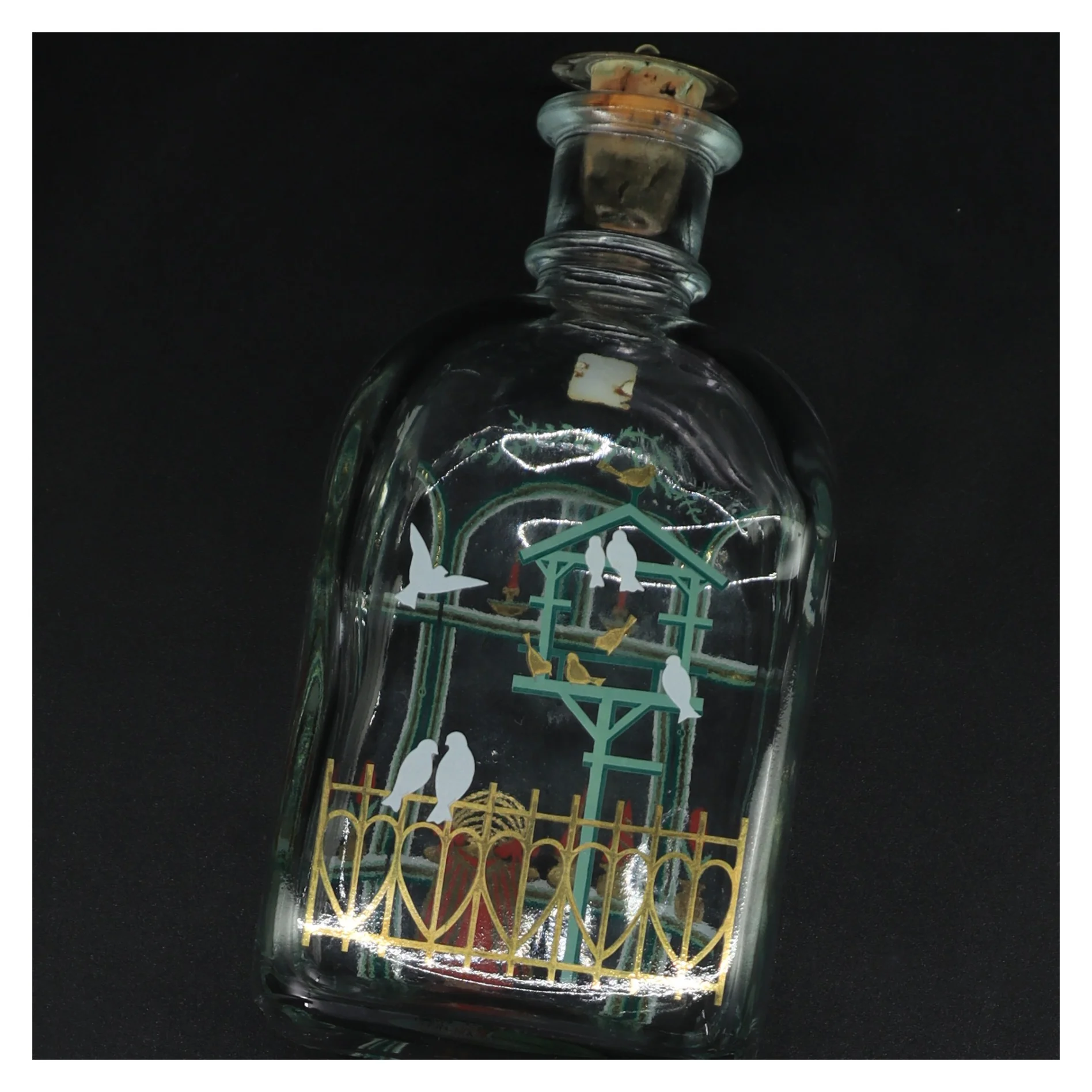 Snapseflaske fra Holmegaard (str. Aften)