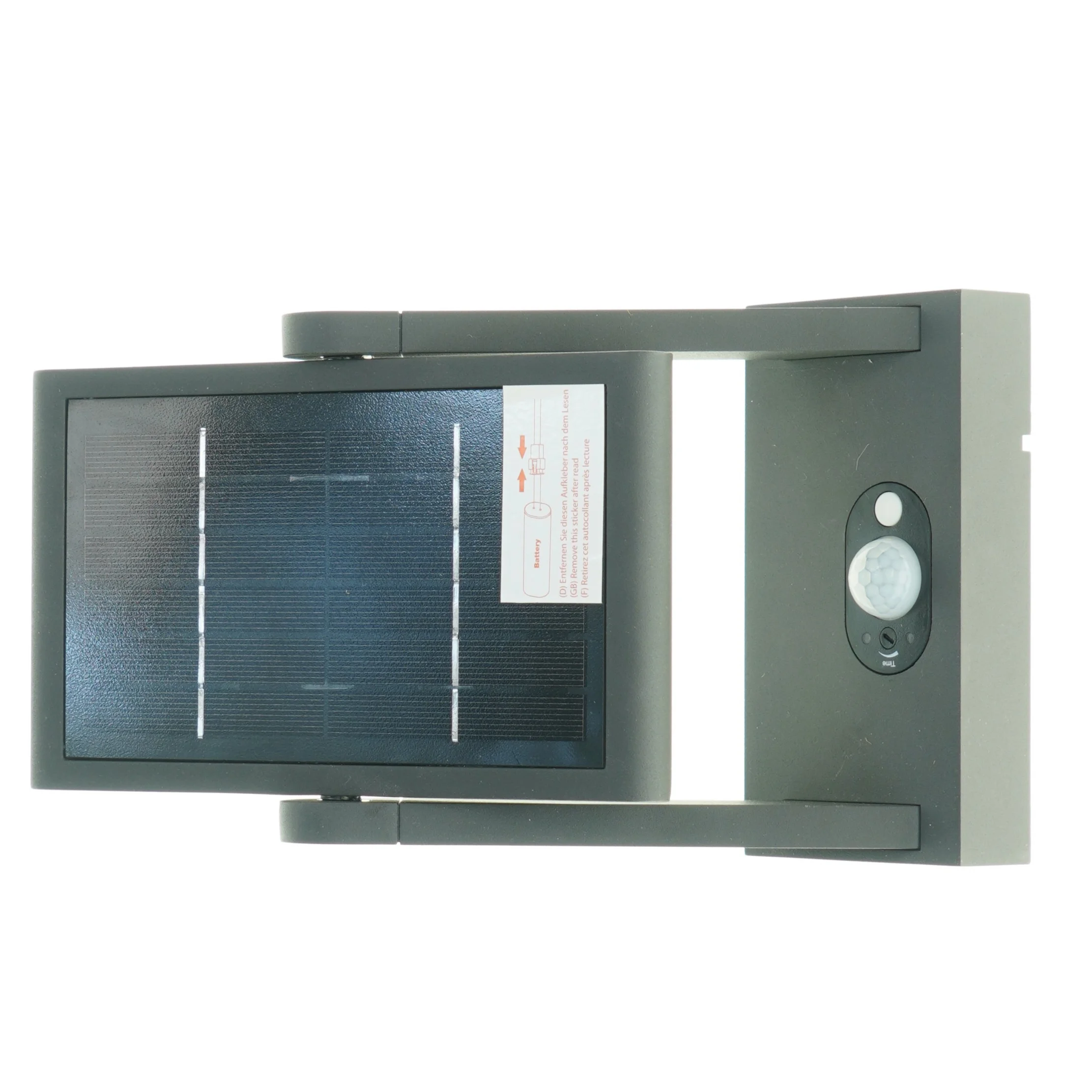 Udendørs solcellelampe med bevægelsessensor (str. 23, x 16 cm)