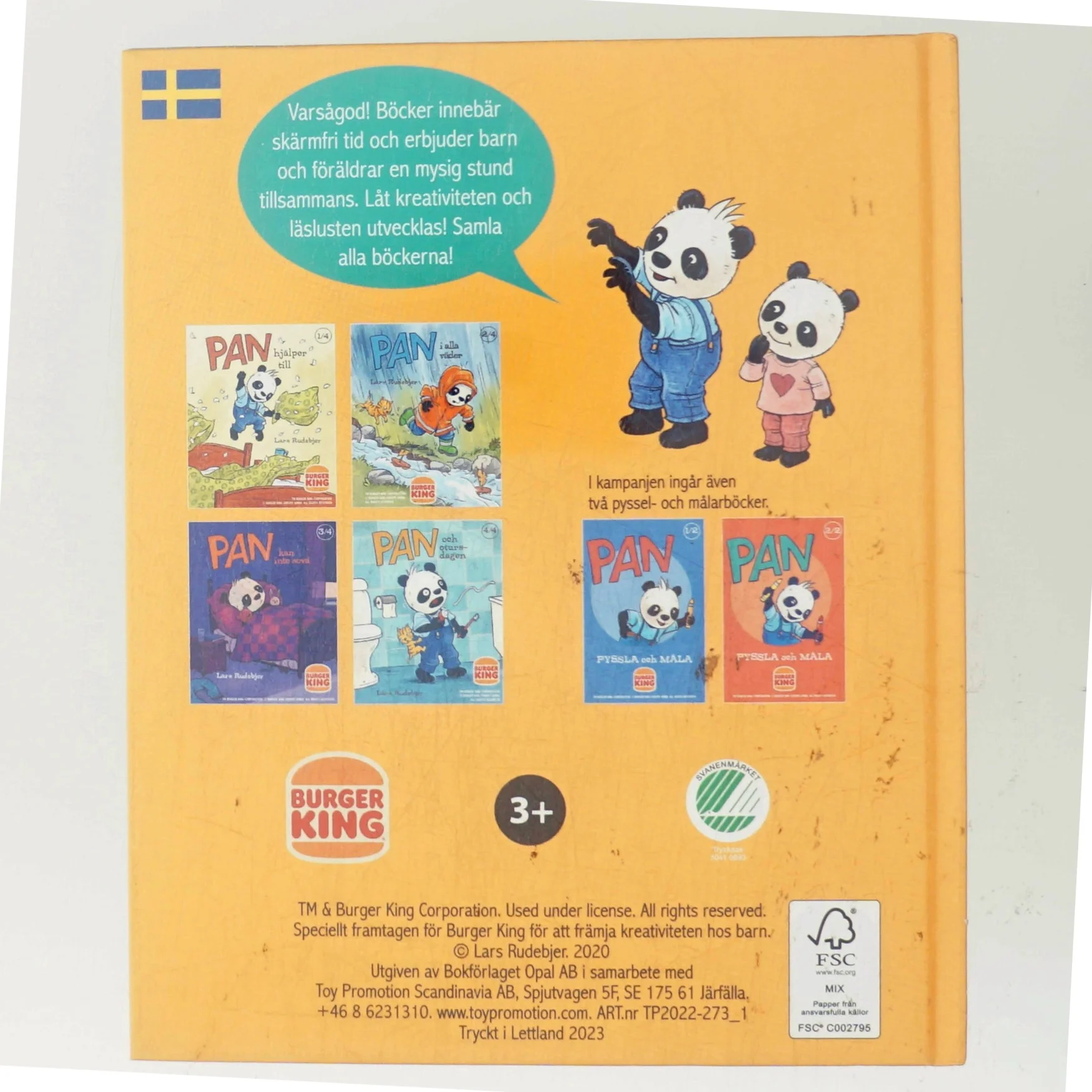 PAN och otursdagen af Lars Rudebjer (Bog)