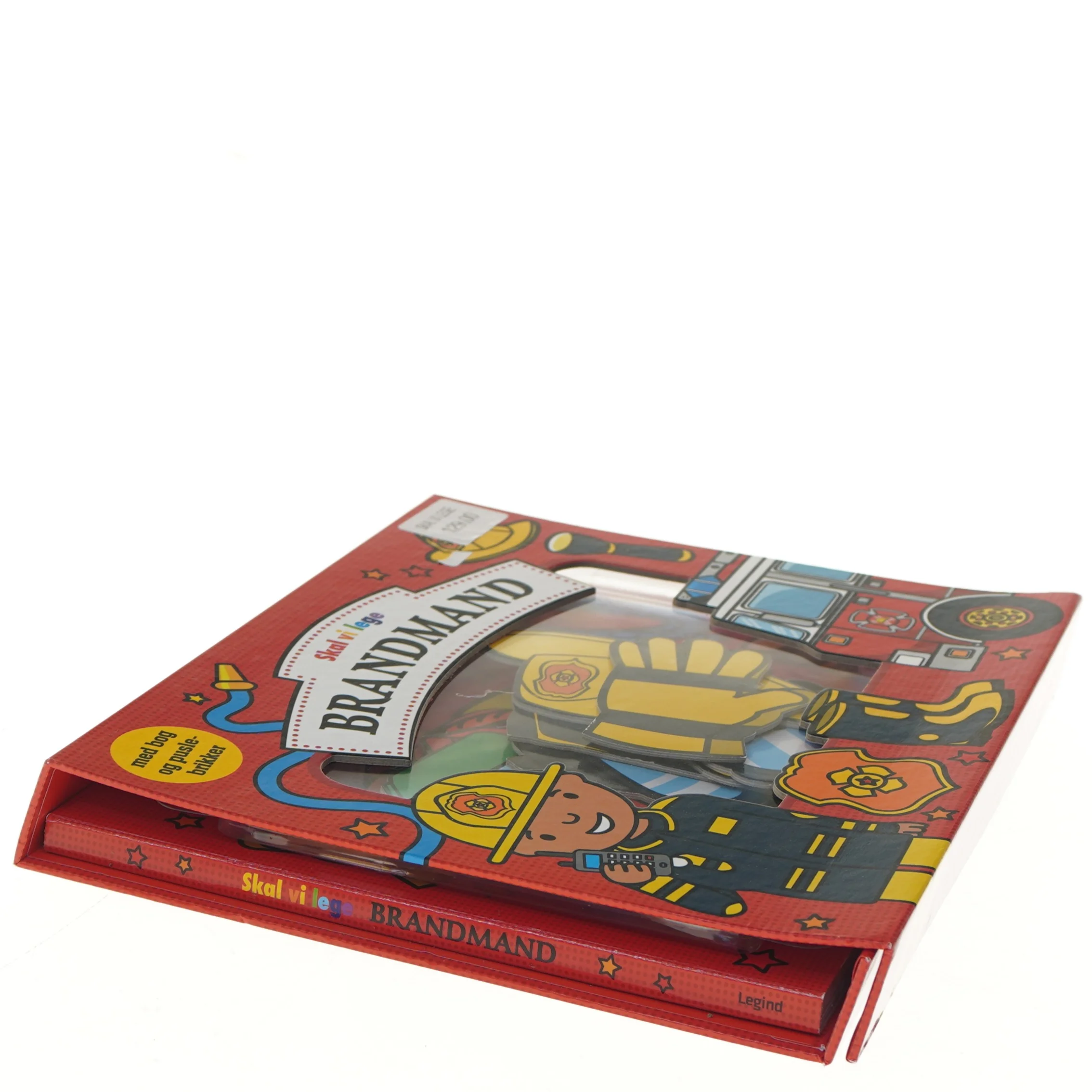 Brandmand puslespil og bog fra Skal vi lege (str. 28x24 cm)