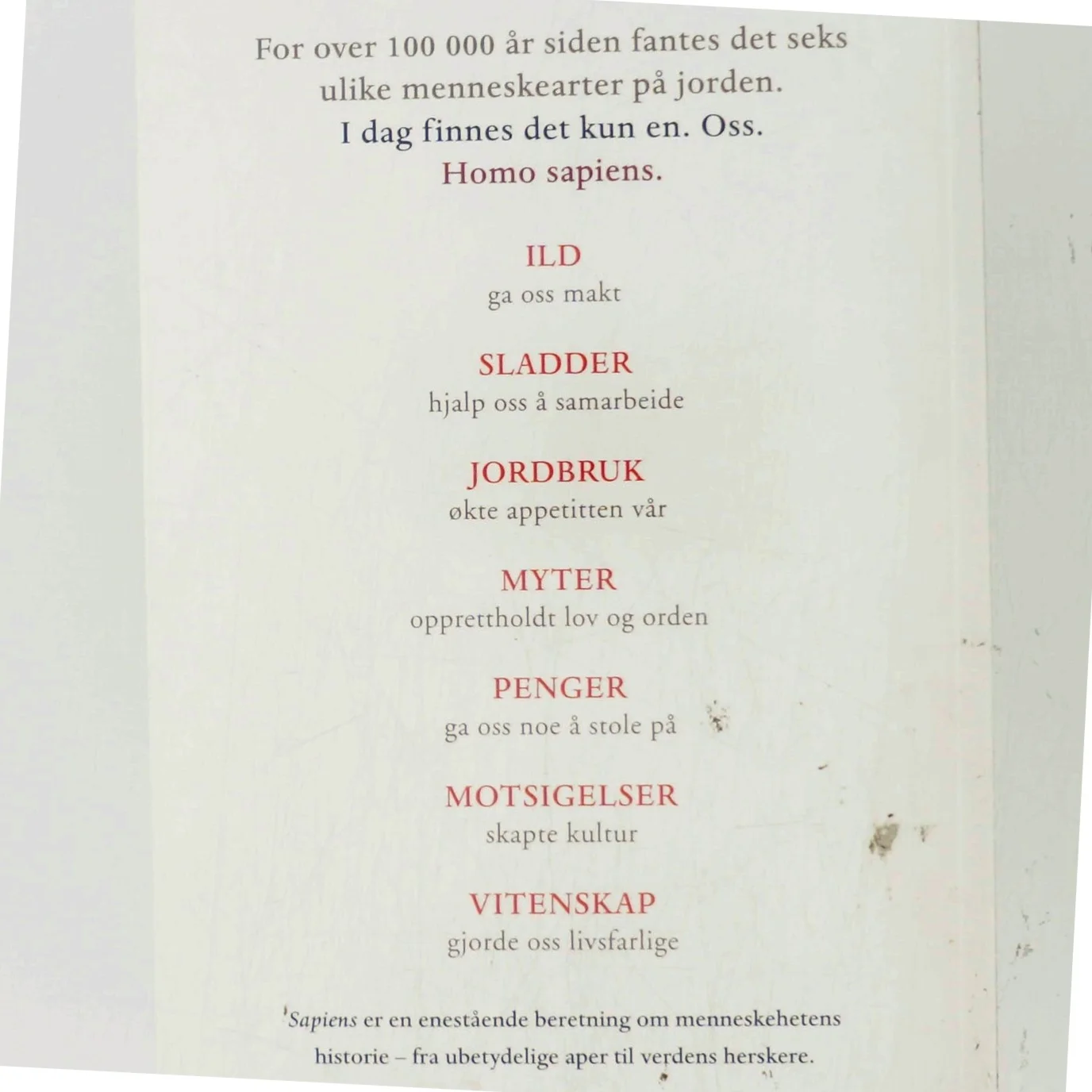 Sapiens af Yuval Noah Harari (Bog)