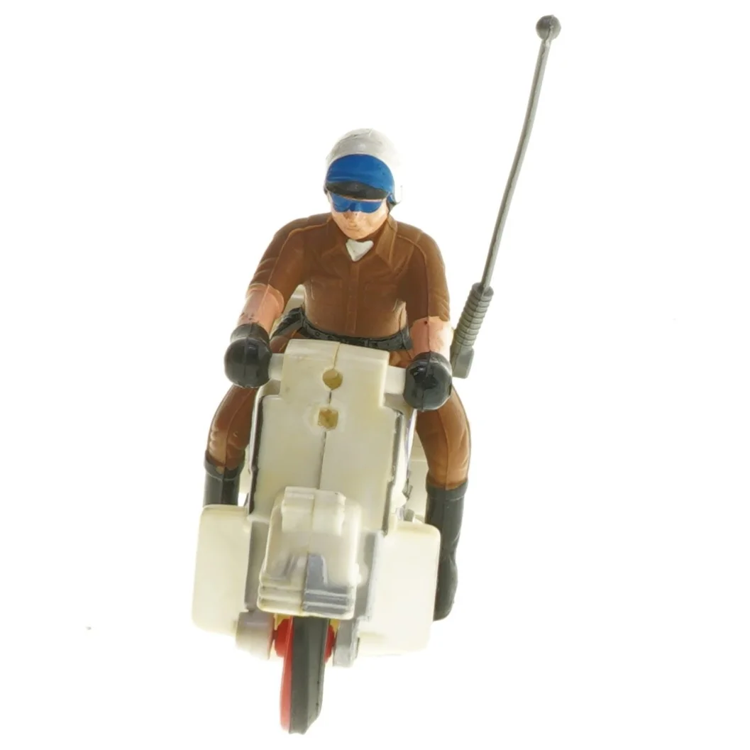 Legetøjspolitimotorcykel med figur (str. 14 cm)
