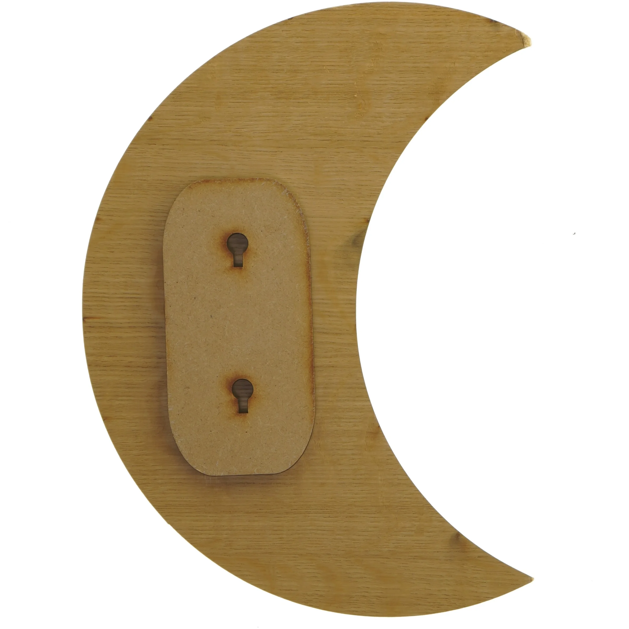 Halvmånedspejl (str. 30x26,5 cm)