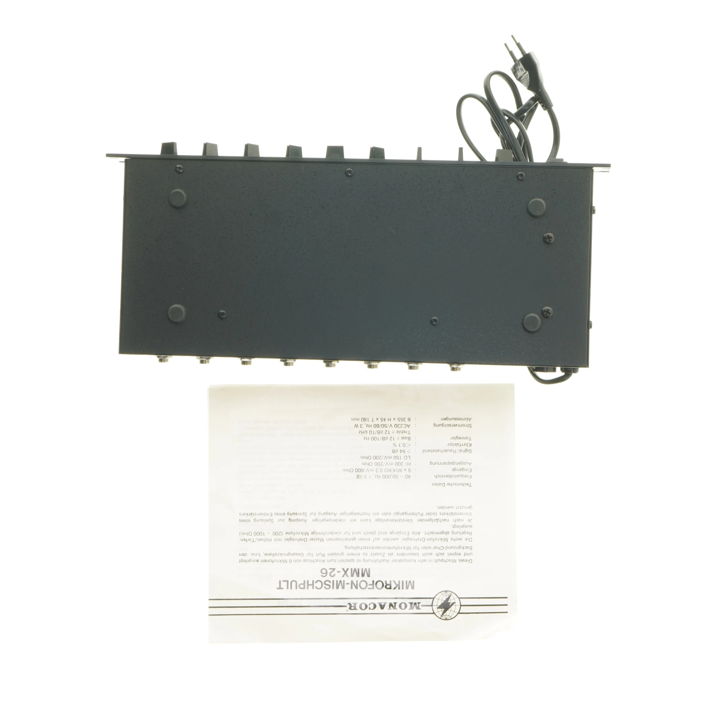 Monacor Mikrofonmikser MMX-26 fra Monacor (str. 33x14 cm)