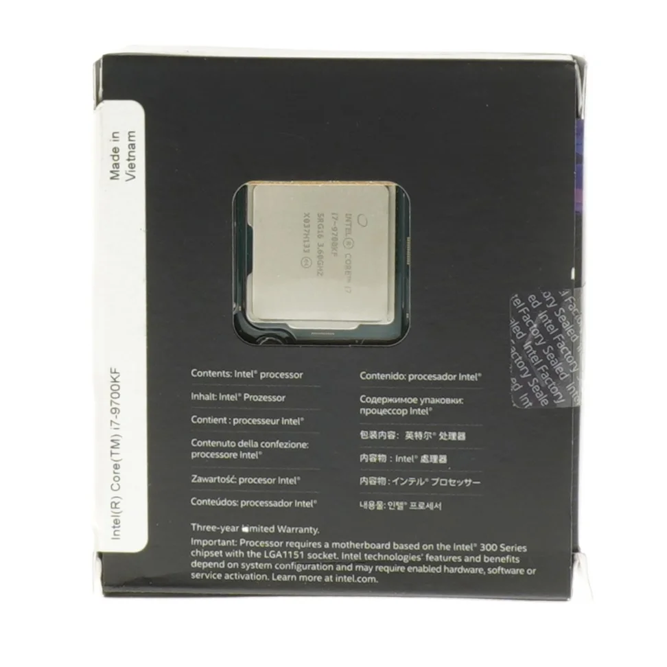 Intel i7-9700KF processor fra Intel