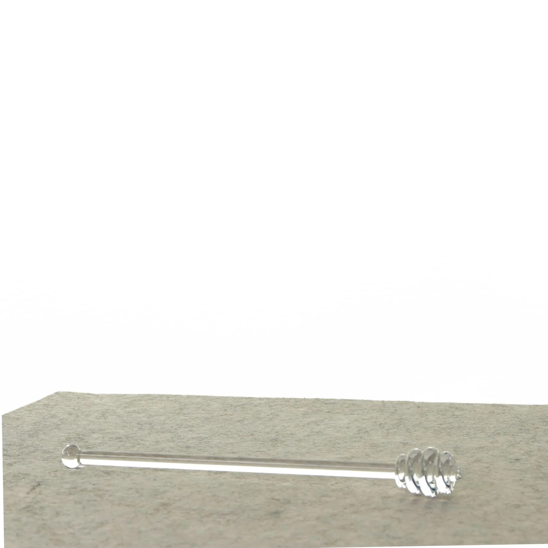 Honningpind i mundblæst glas (str. 20 cm)