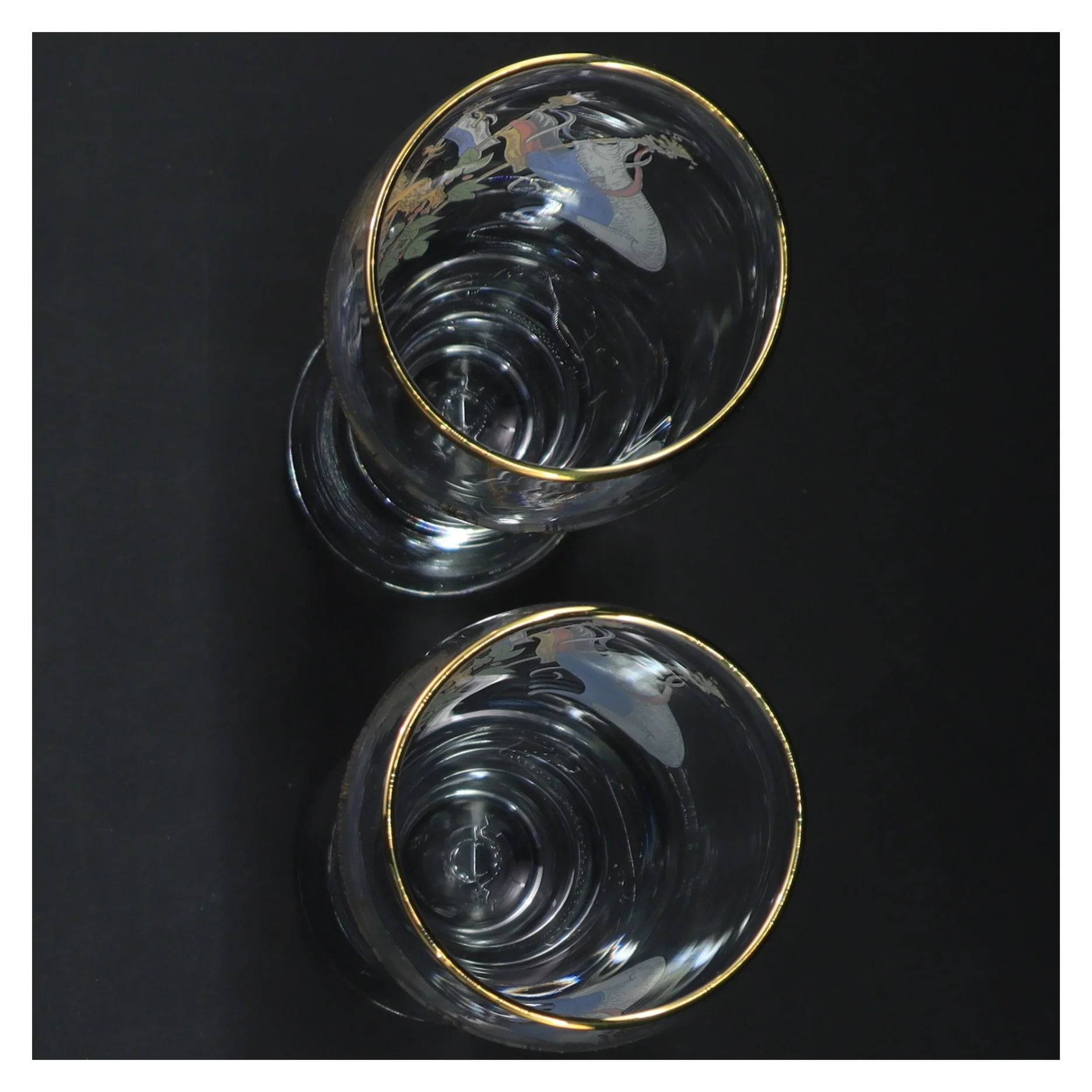 ølglas med bayersk våbenskjold (str. 20 cm)