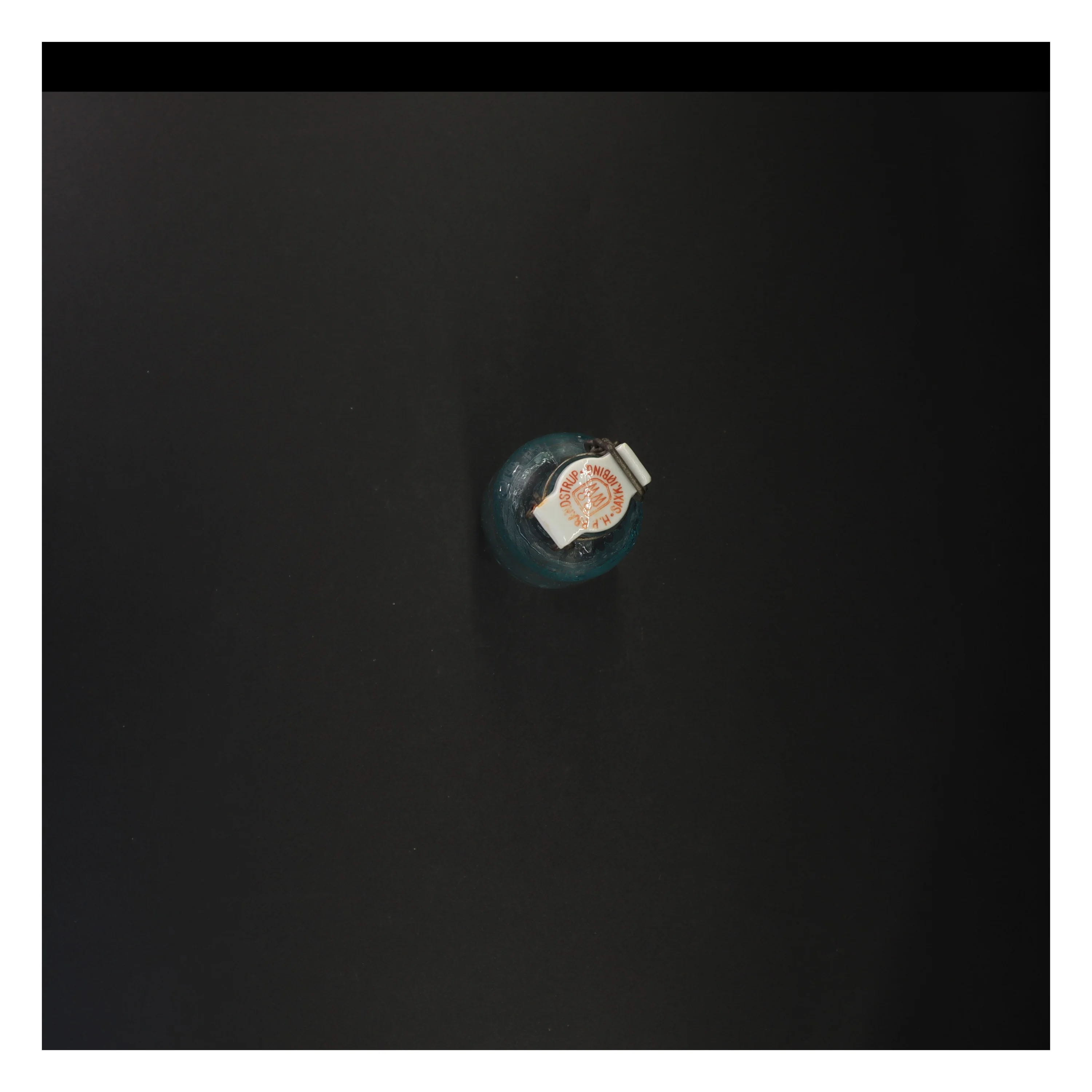 Gammel glasflaske med patentlukning (str. 21 x 6 cm)