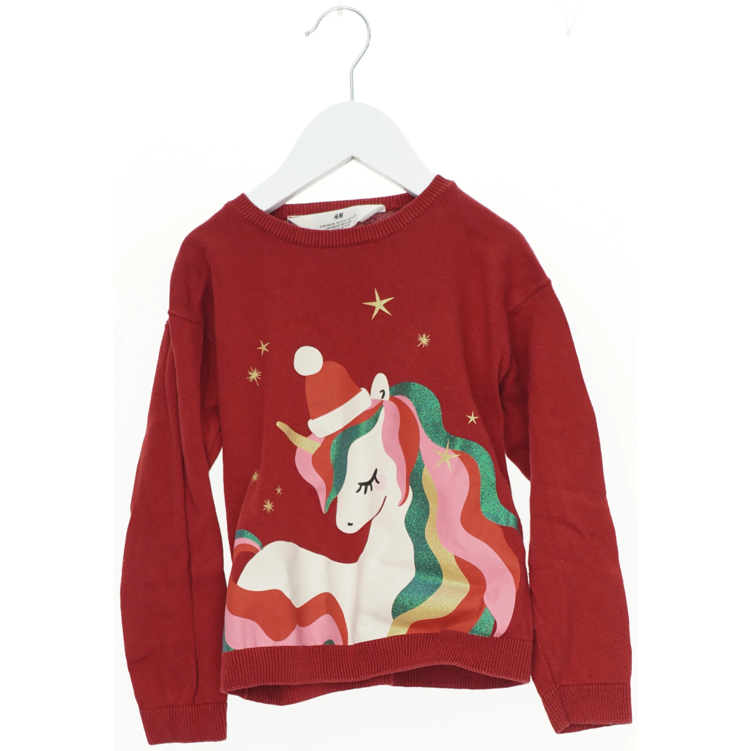 Jule enhjørning Sweatshirt fra H&M (str. 116 cm)