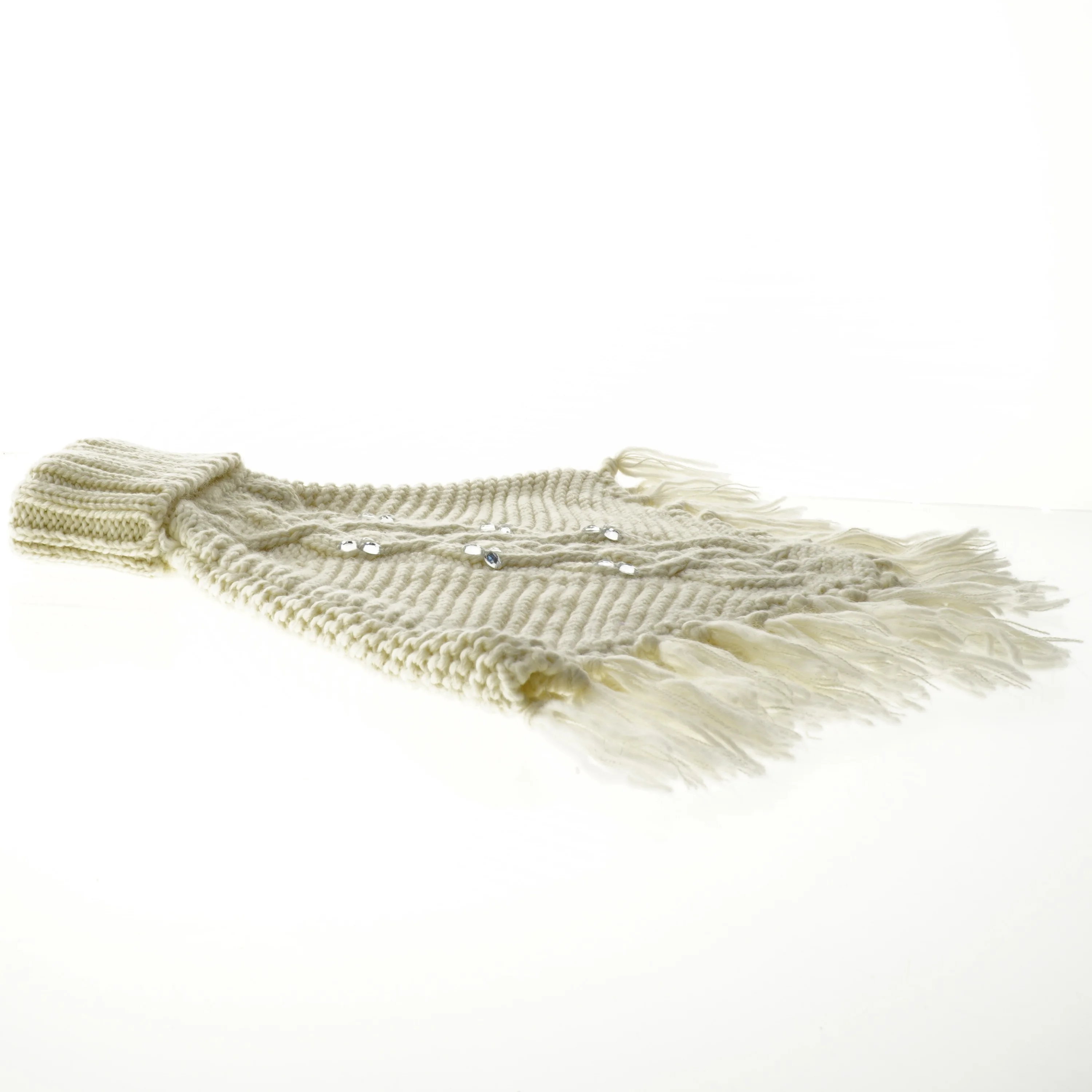 Strikket halstørklæde poncho