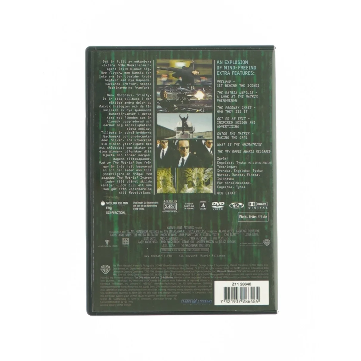Matrix Reloaded - indeholder 2 dvd'er
