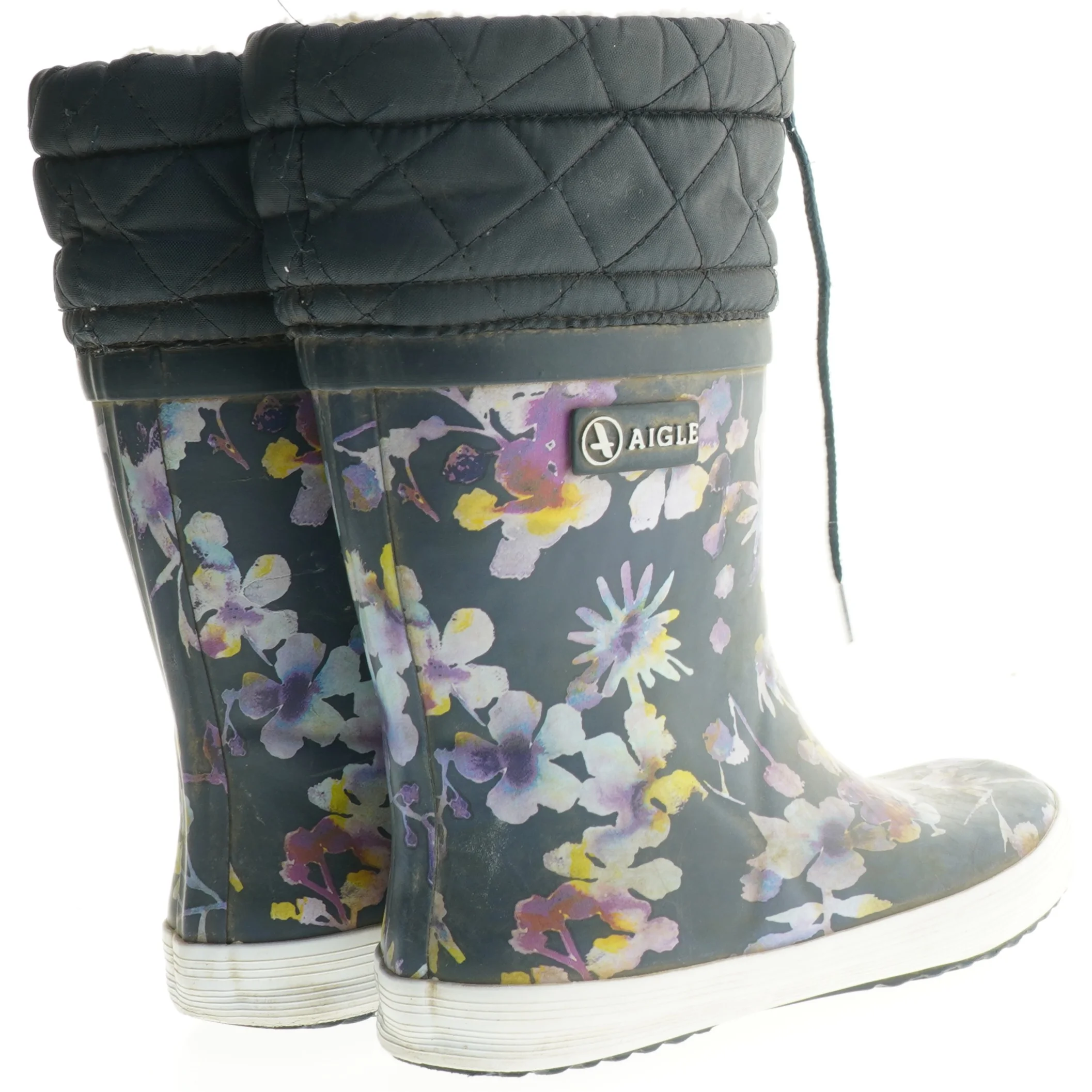 Blomstrede gummistøvler (str. 30)