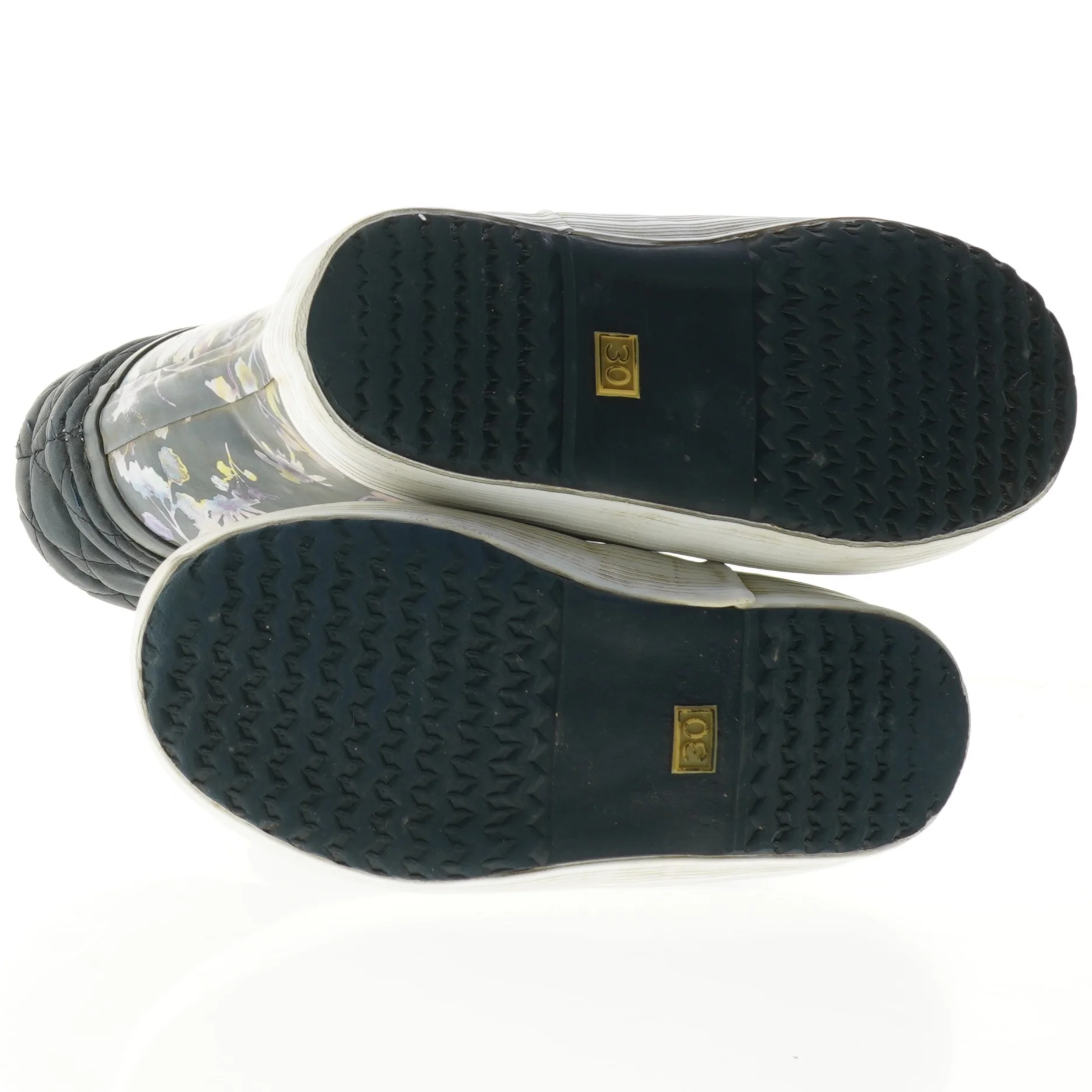 Blomstrede gummistøvler (str. 30)