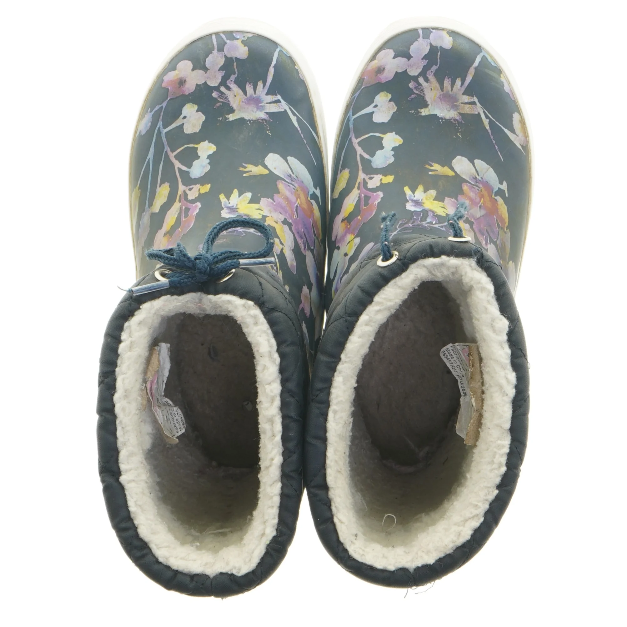 Blomstrede gummistøvler (str. 30)