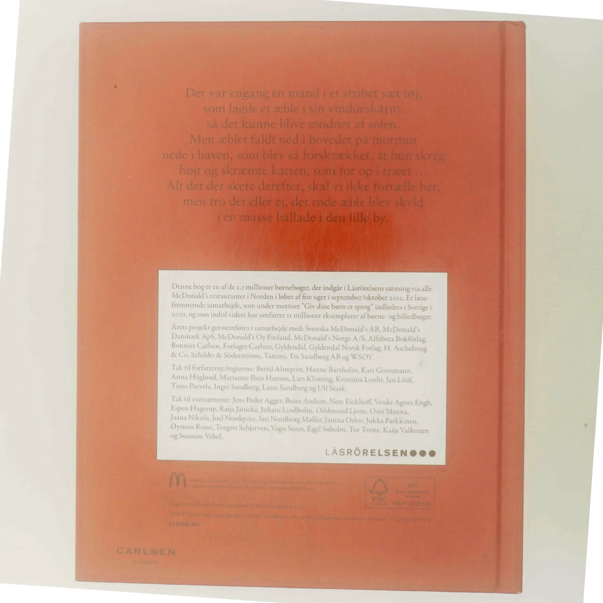 Historien om det røde æble af Jan Lööf (Bog)