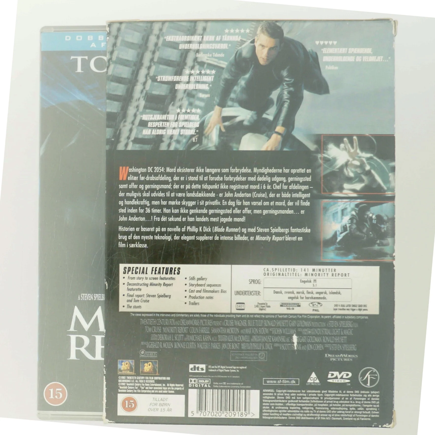 Minority Report med Tom Cruise (DVD)