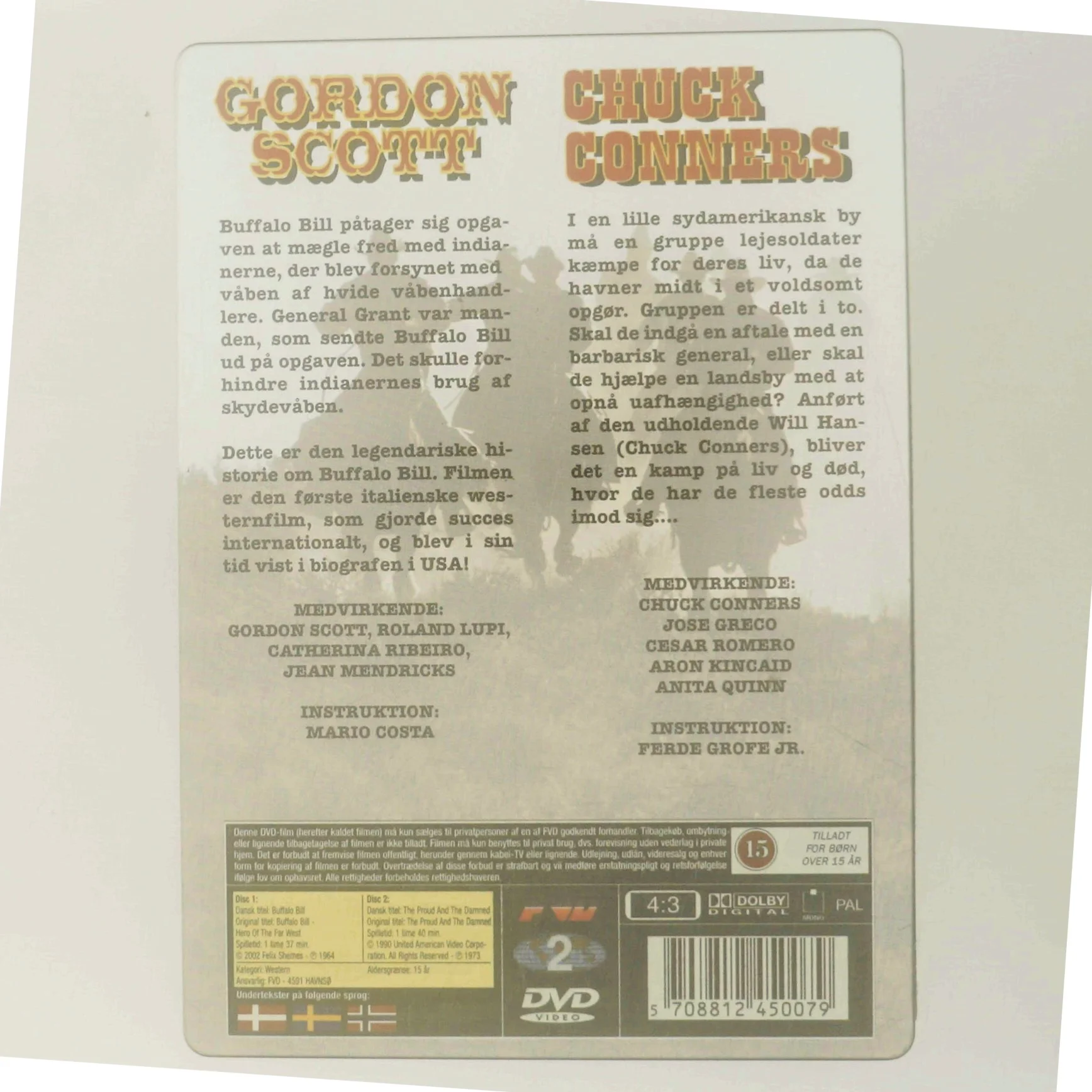 2 DVD Box Westerns med Gordon Scott (DVD)