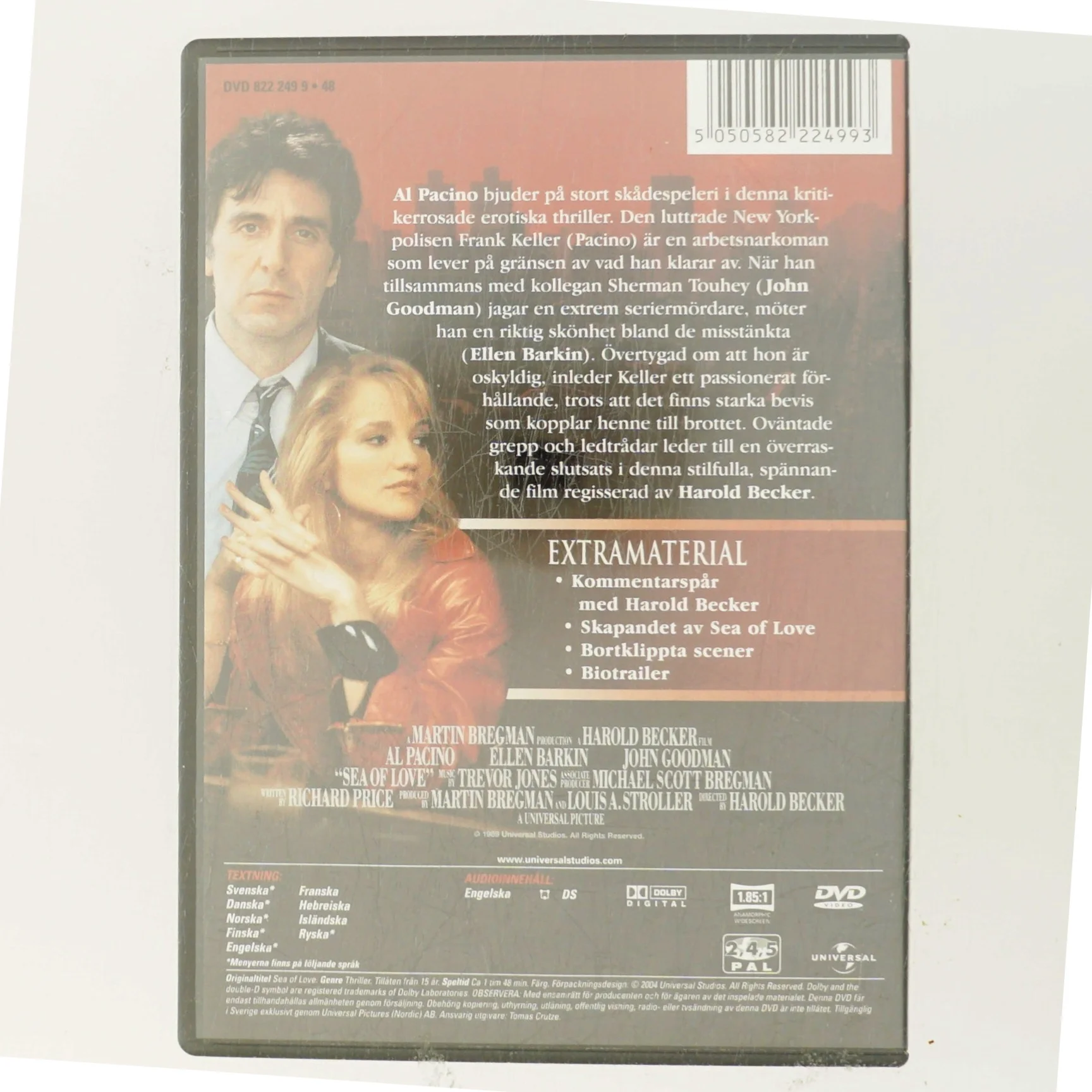 Sea of Love (1989) [DVD] med Al Pacino (DVD)