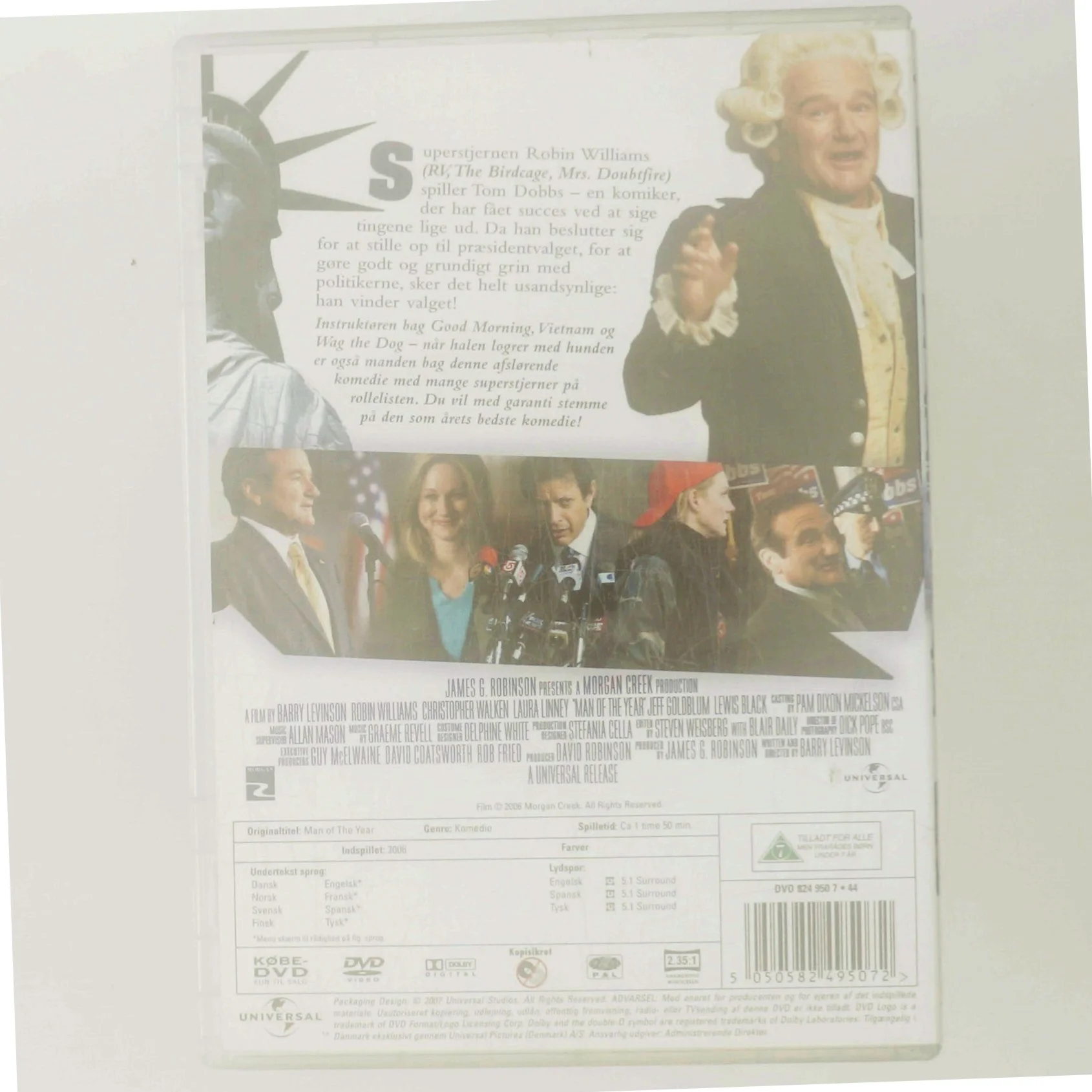 Man of the Year med Robin Williams (DVD)