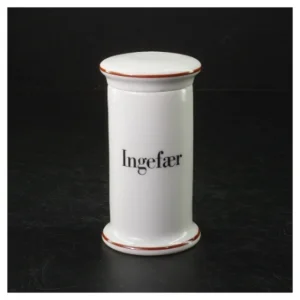Krydderikrukke med låg fra B&G (str. Ø 6,5x11,5 cm)