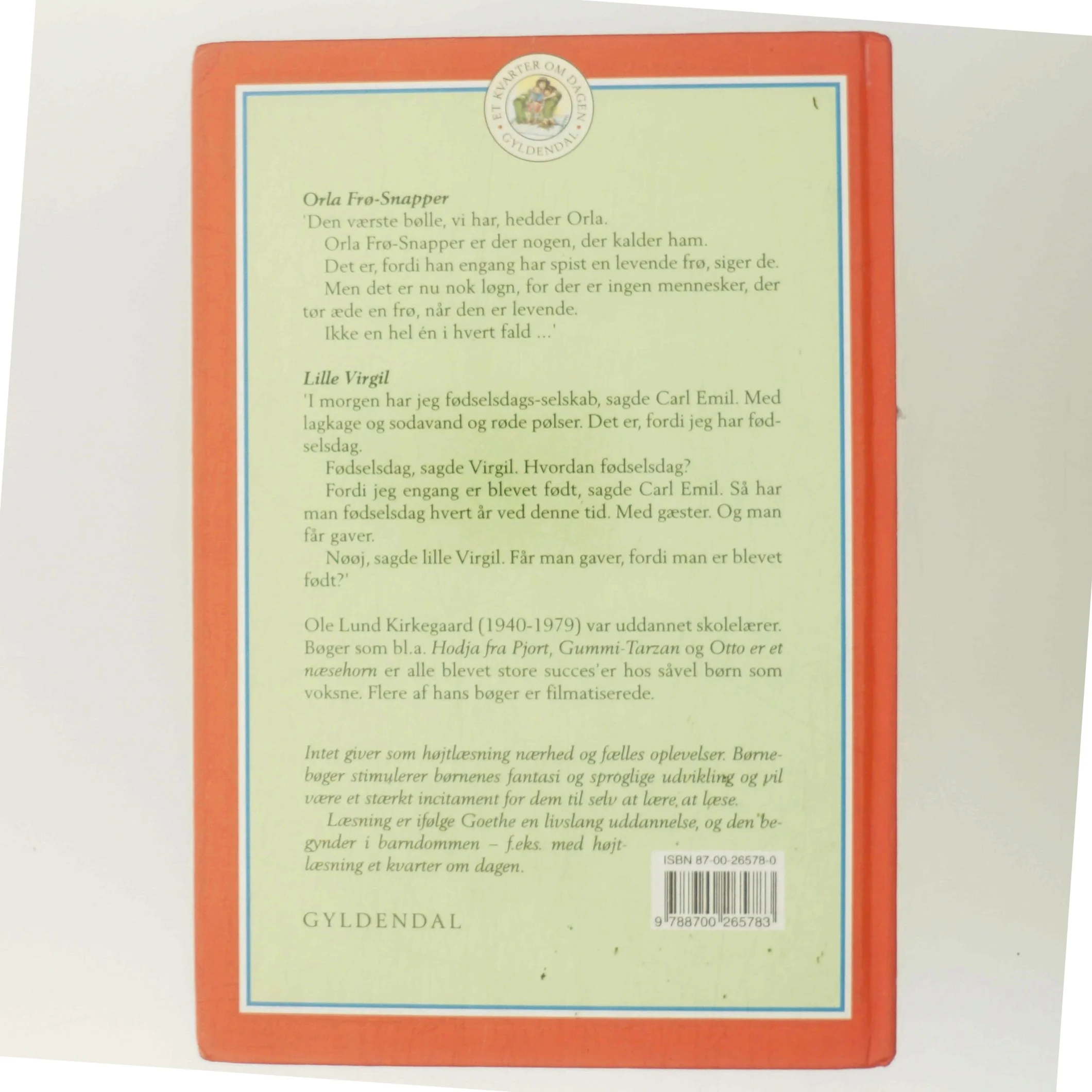 Orla Frø-Snapper : Lille Virgil af Ole Lund Kirkegaard (Bog)