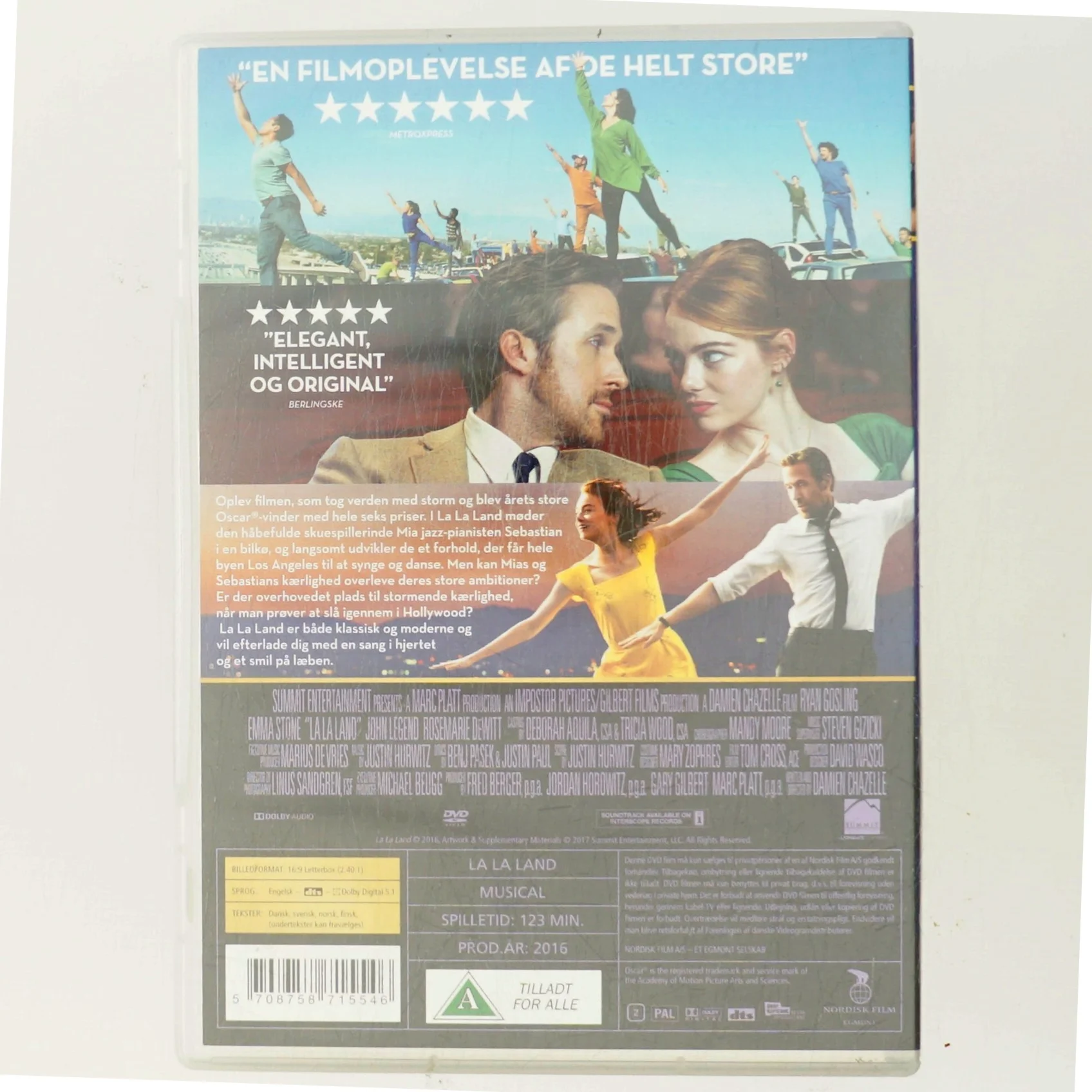 La La Land med Ryan Gosling (DVD)