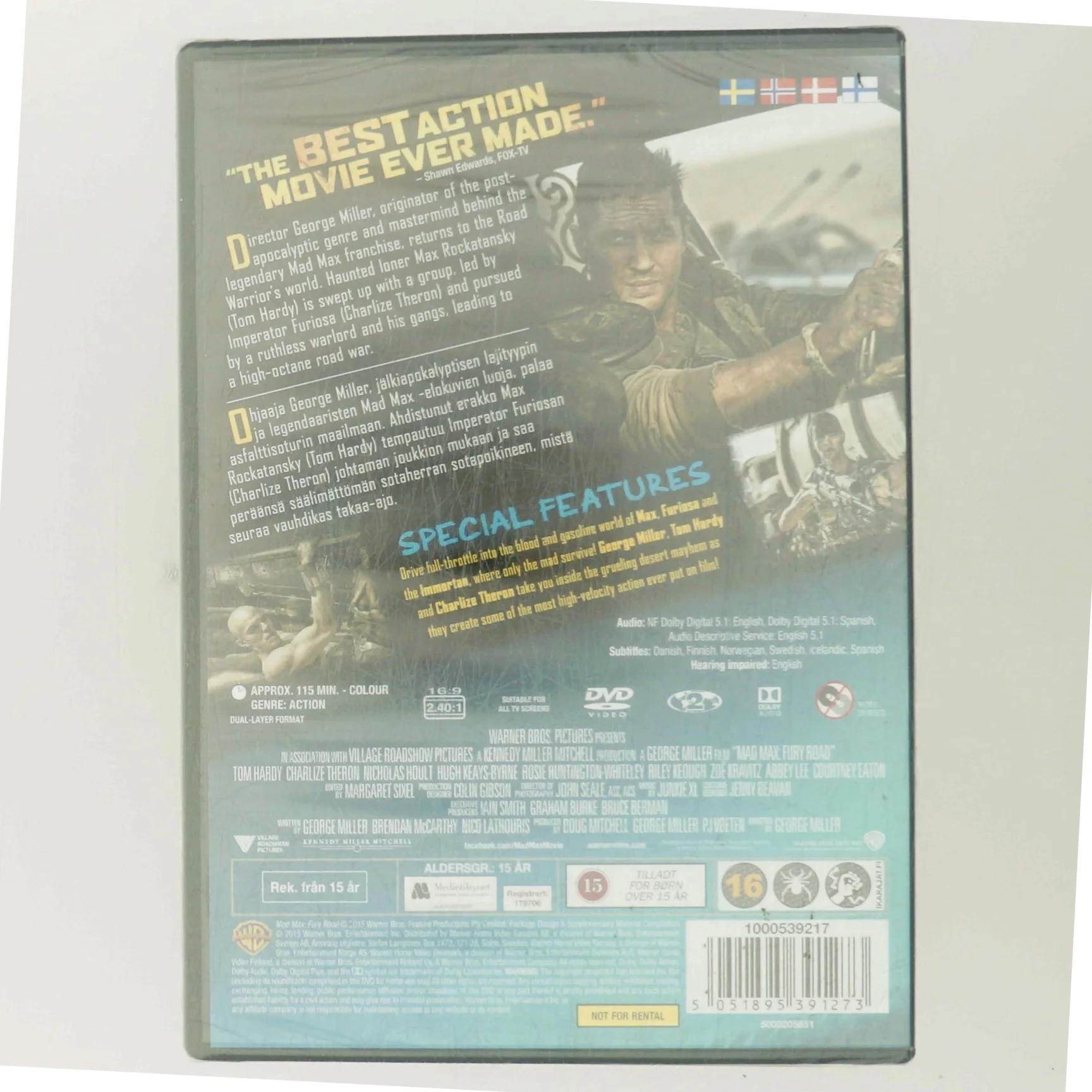 Mad Max - Fury Road med Tom Hardy (DVD)