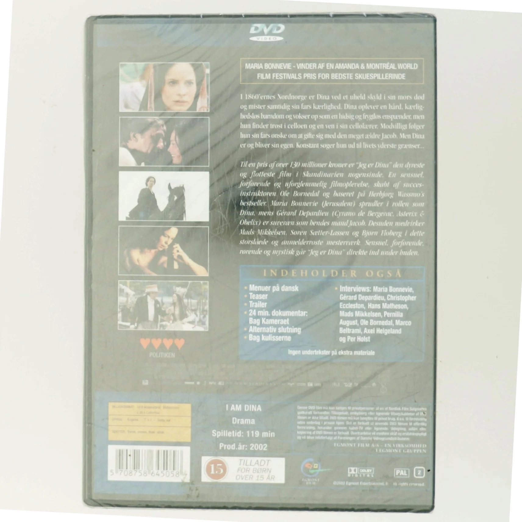 Jeg er Dina (DVD) med Maria Bonnevie (DVD)