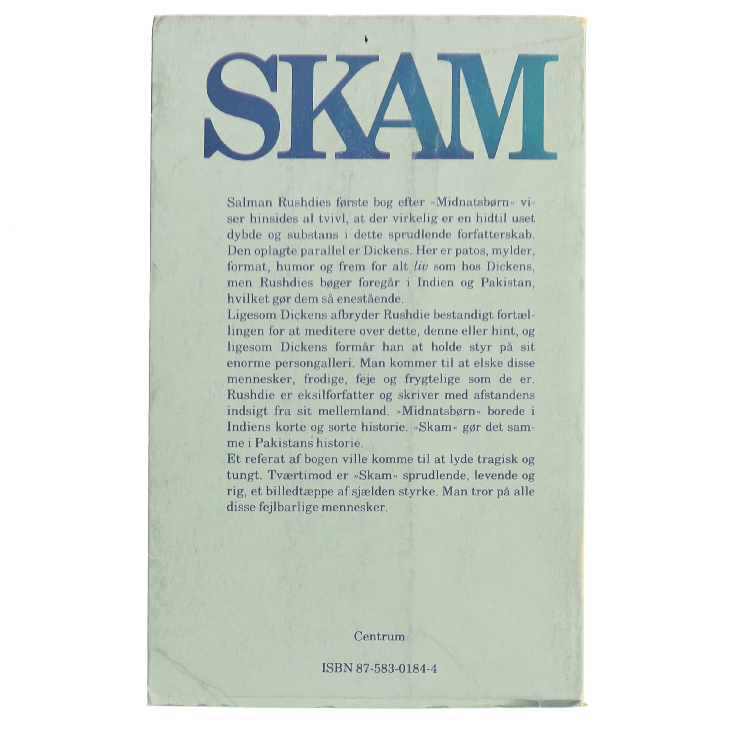 Skam af Salman Rushdie (Bog)