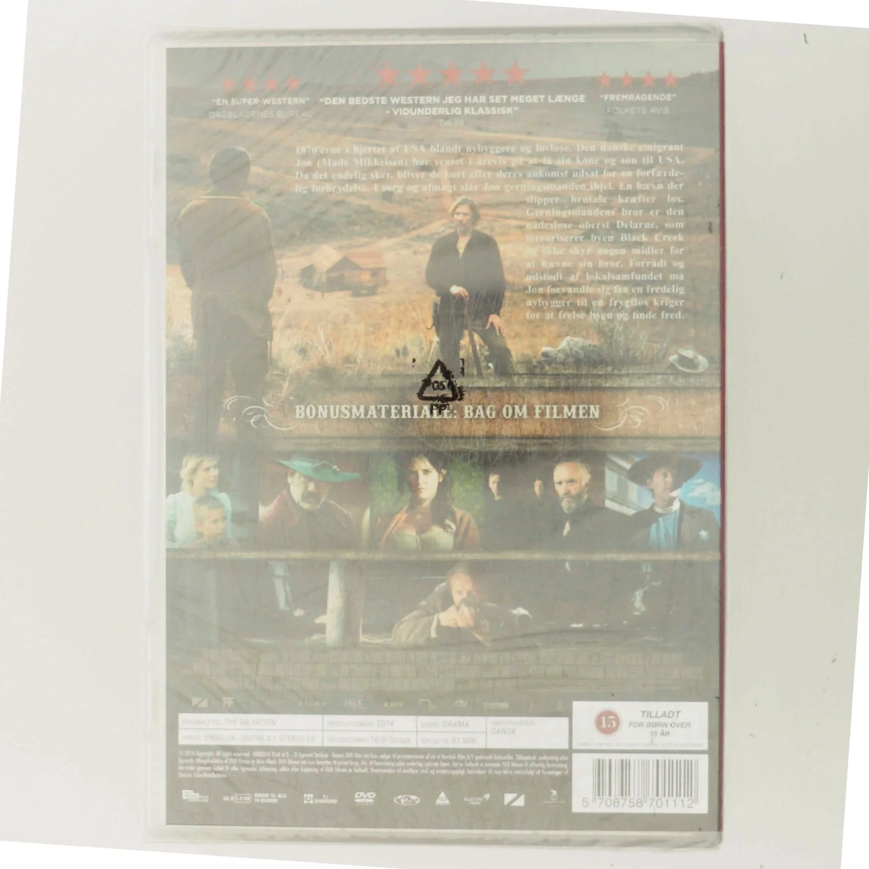 The Salvation (2014) [ NON-USA FORMAT  PAL  Reg.2 Import - Denmark ] med Mads Mikkelsen (DVD)