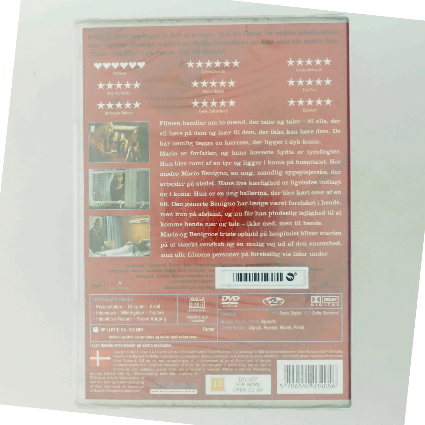 Hable Con Ella med Javier Cámara (DVD)